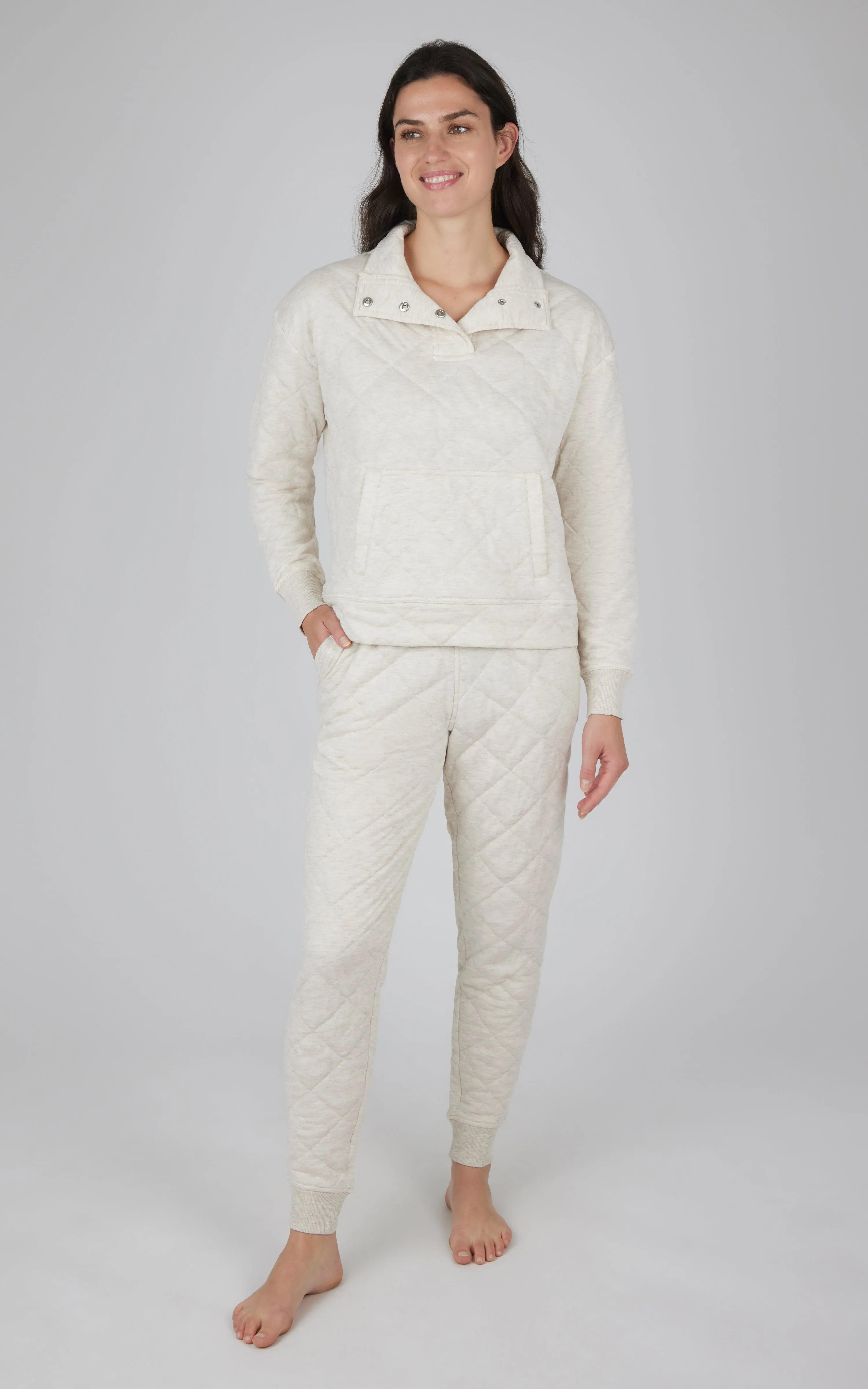2 PC Quilted Jogger Set
