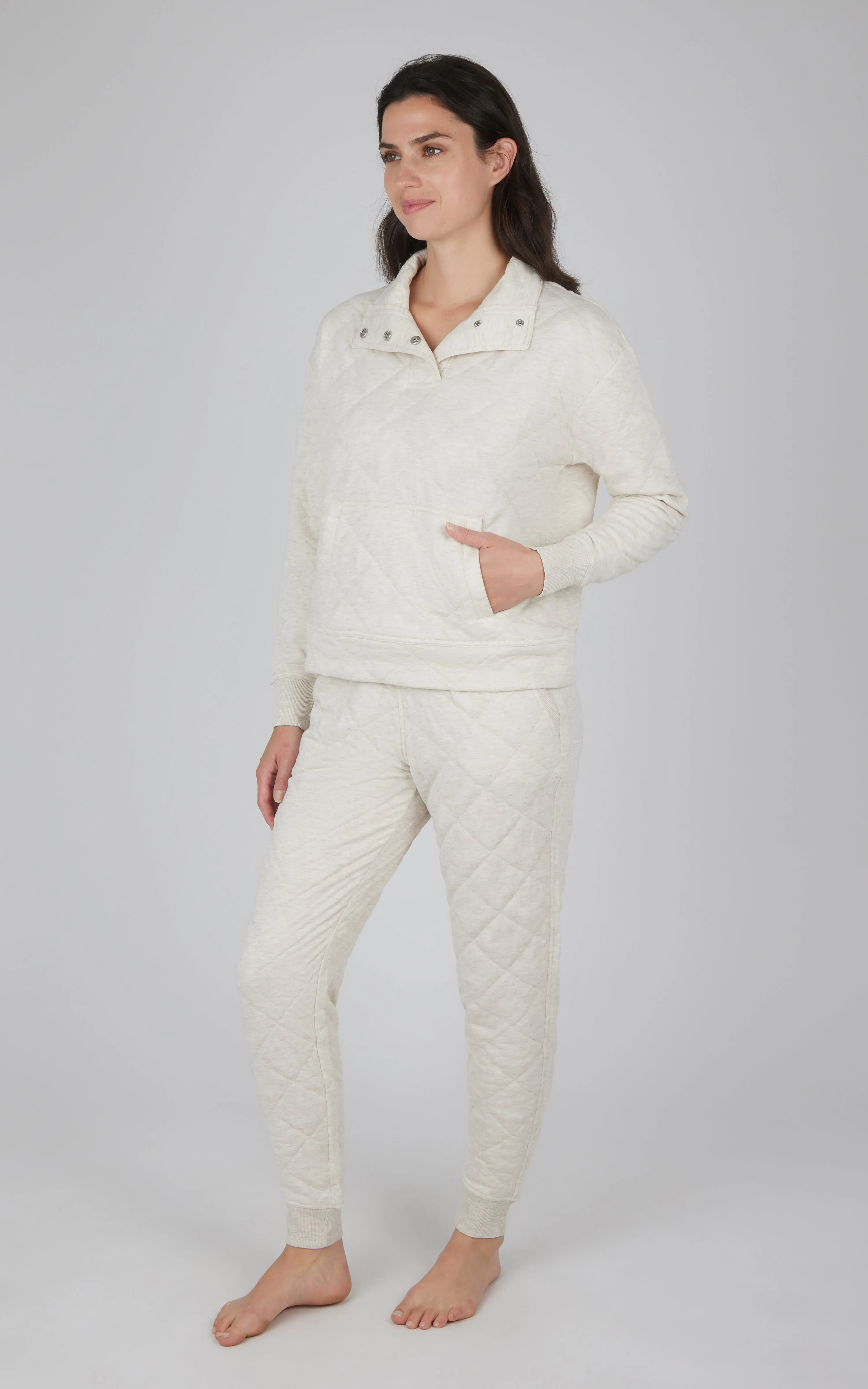 2 PC Quilted Jogger Set