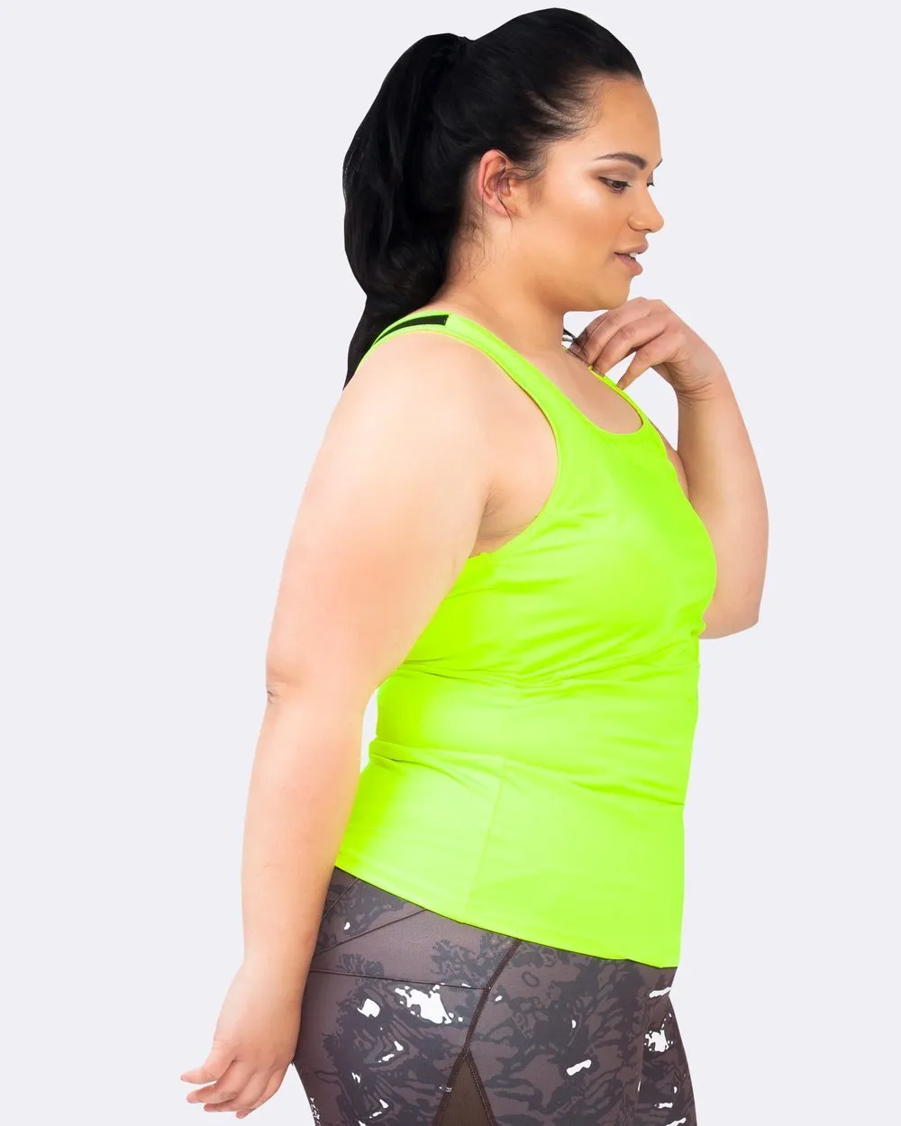 Action Back Tank - Lime