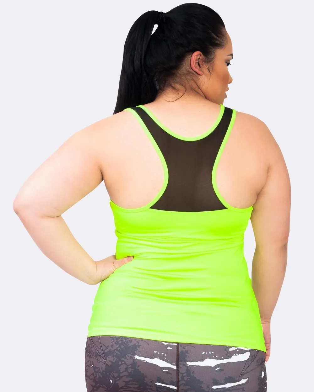 Action Back Tank - Lime