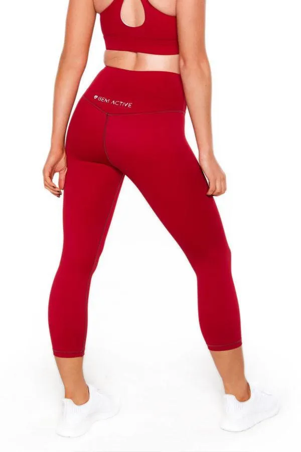 Ava??s 7/8th Tights (Red)