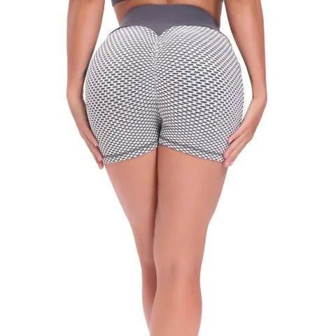 Baller Babe Signature Scrunch Shorts with Pocket in Grey