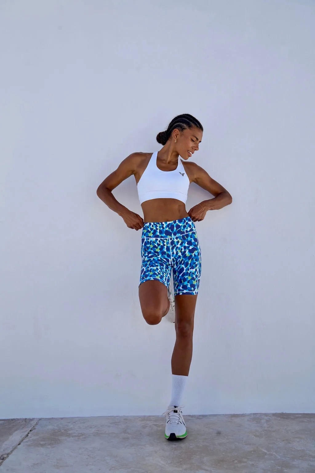 Blue Wild Biker Shorts 8??