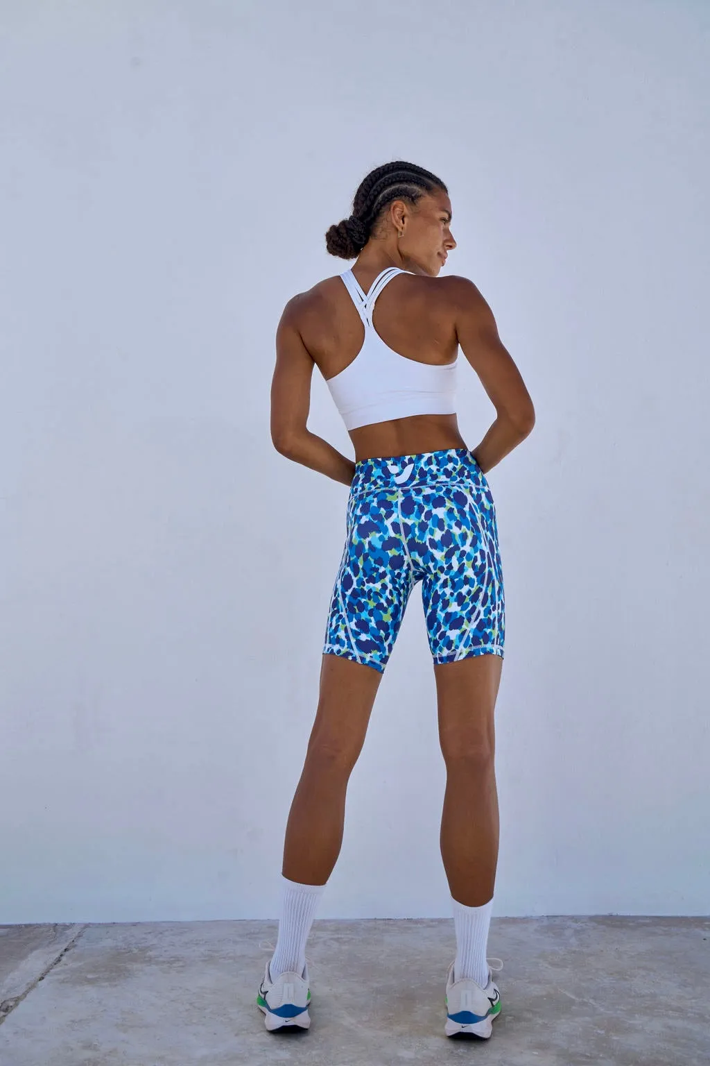 Blue Wild Biker Shorts 8??