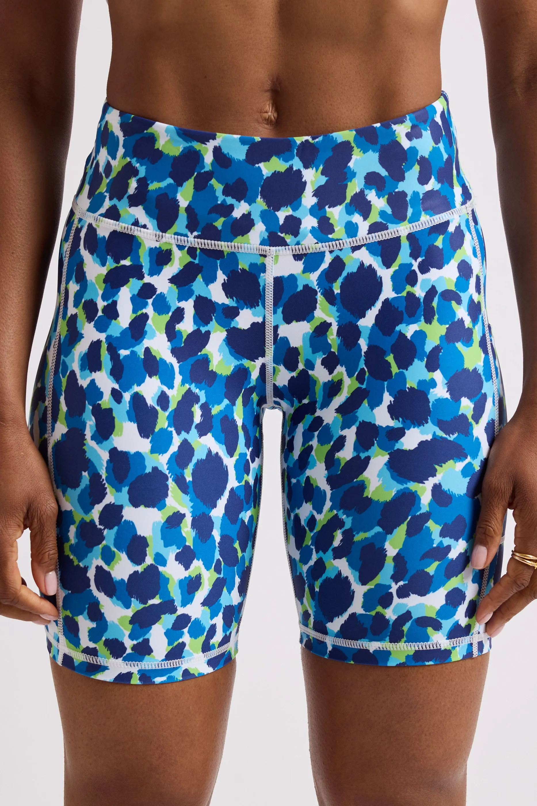Blue Wild Biker Shorts 8??