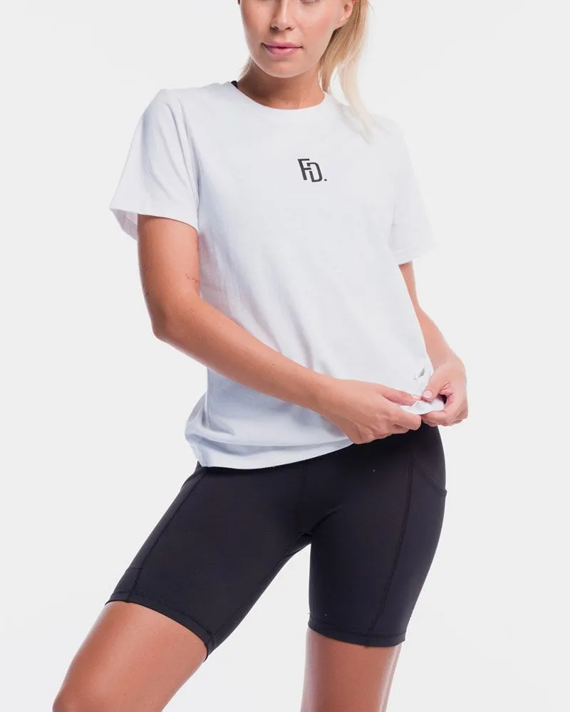 Centre Rise Tee - White