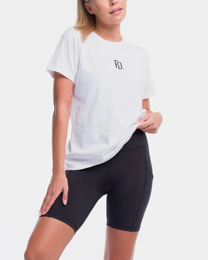 Centre Rise Tee - White