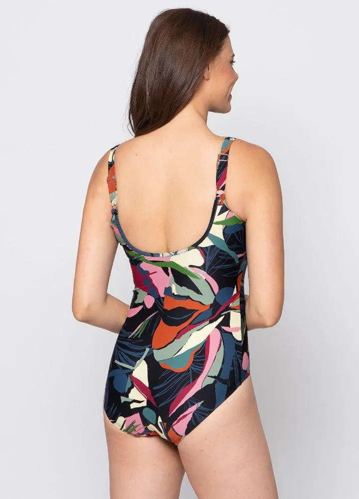 Chlorine Resistant Swimsuit Mesh - Yoke Abstract