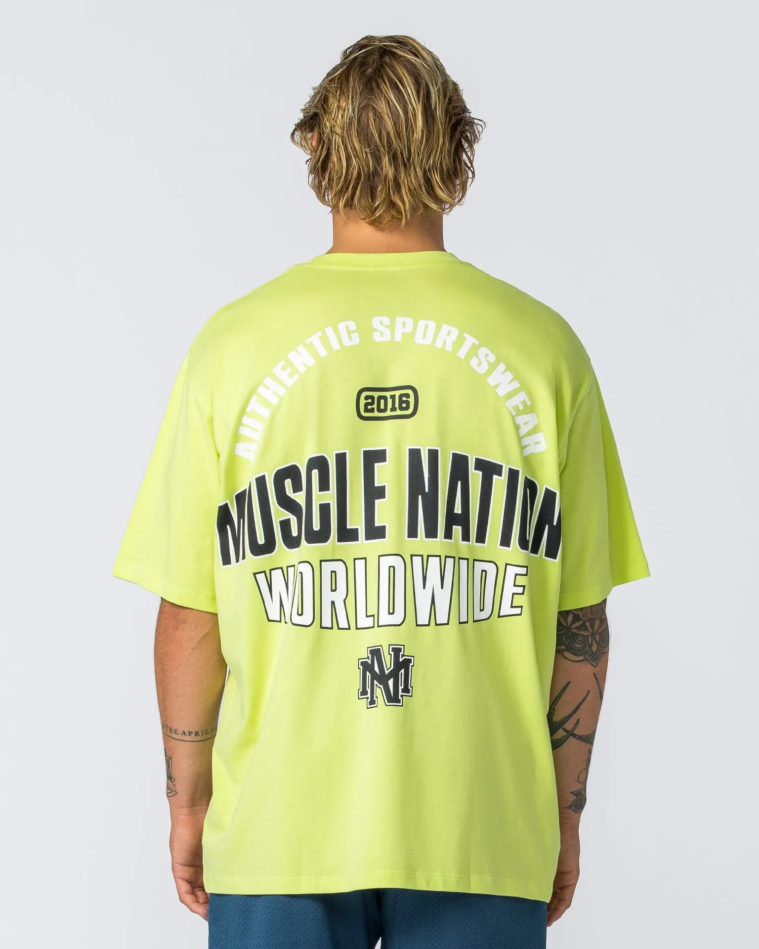 Clique Oversized Tee - Pale Cyber Lime