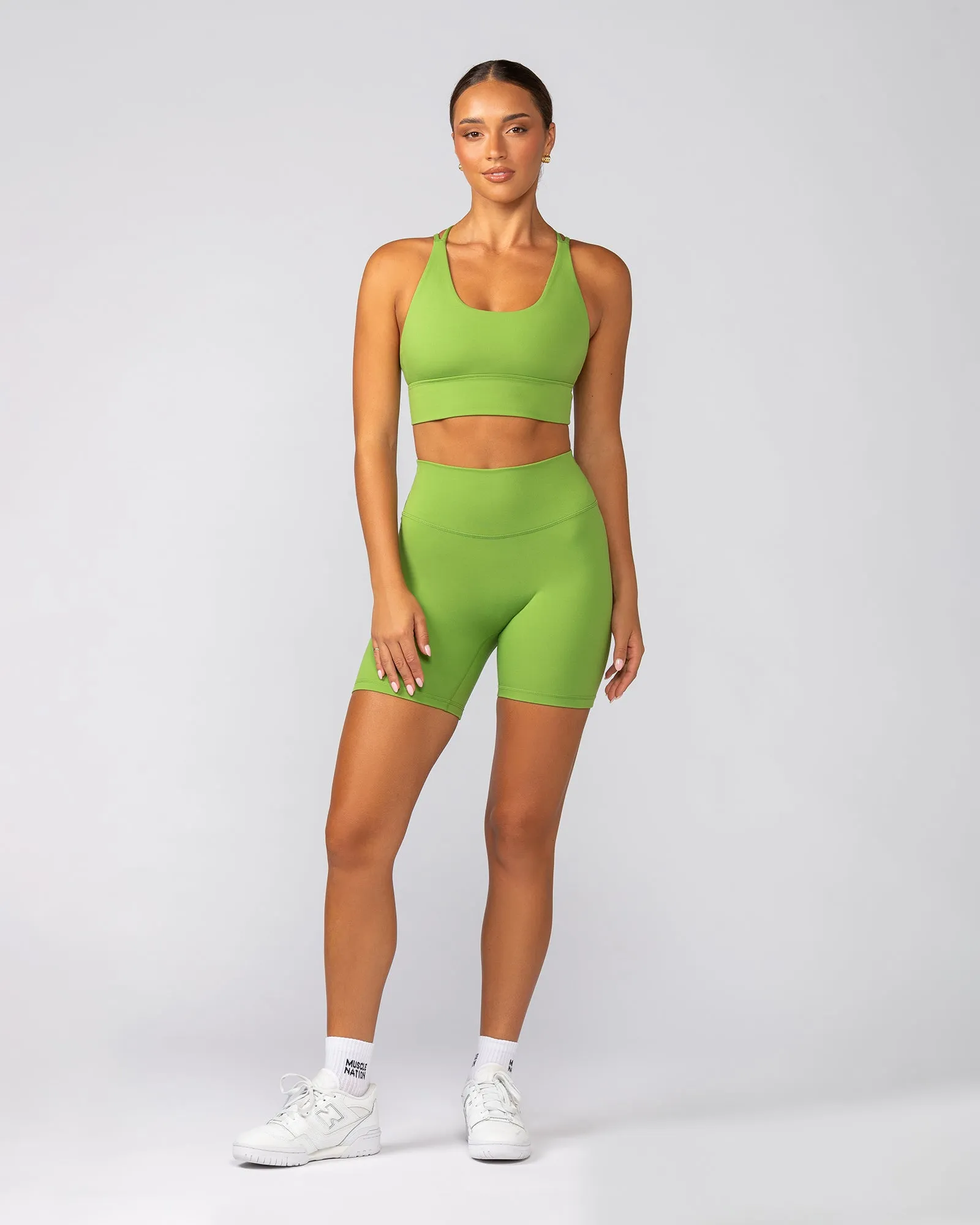 Dash Longline Bra - Kiwifruit