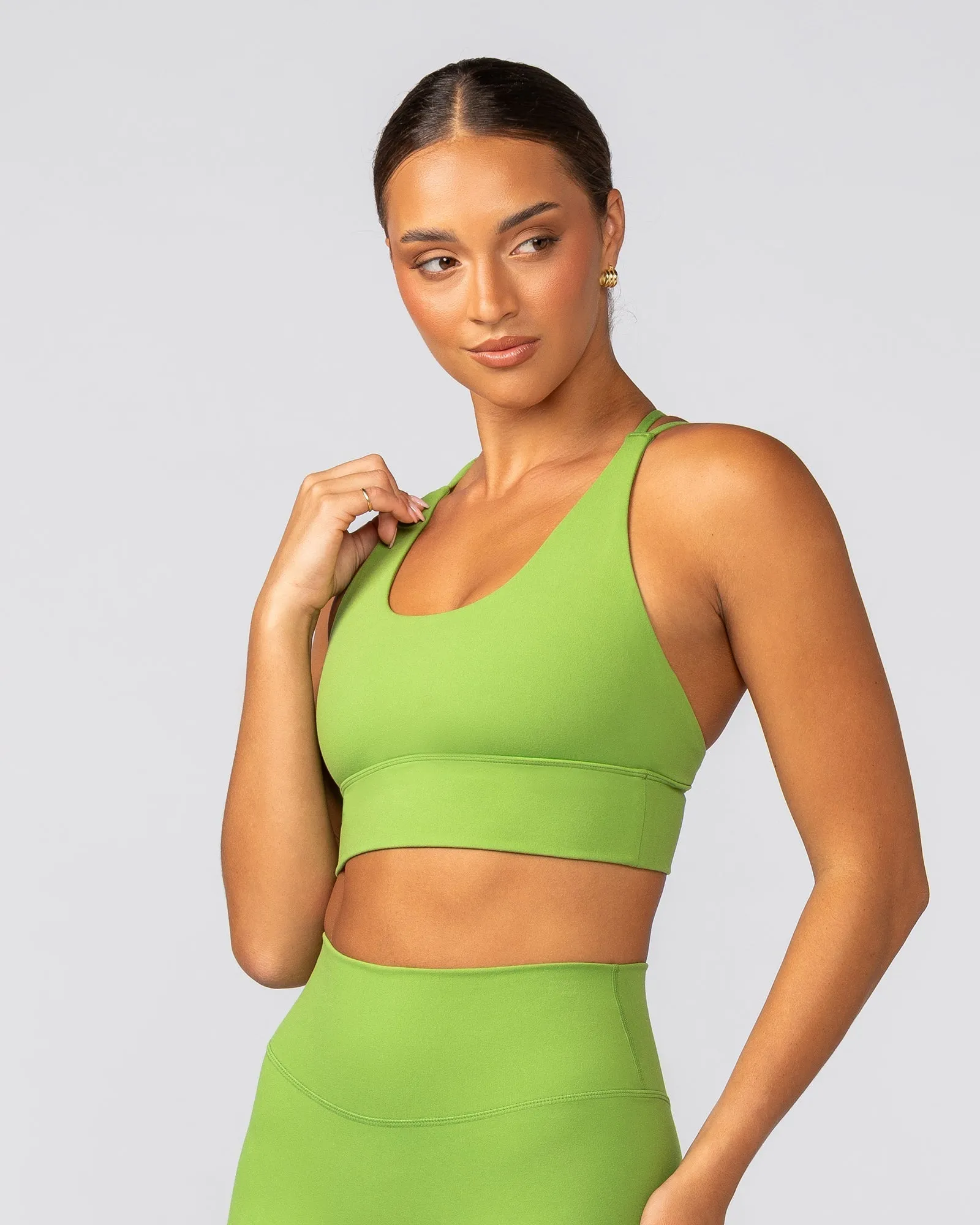 Dash Longline Bra - Kiwifruit