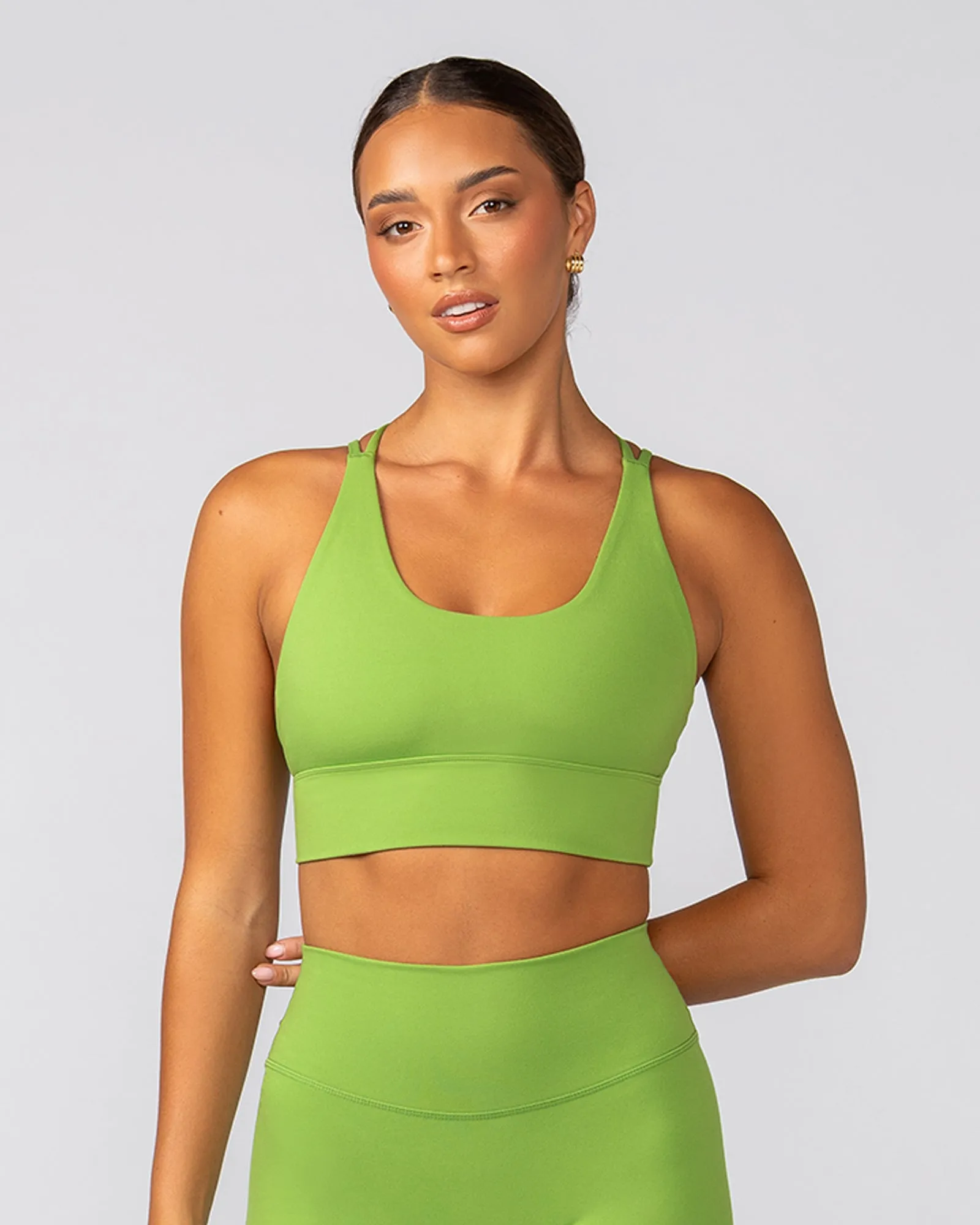 Dash Longline Bra - Kiwifruit