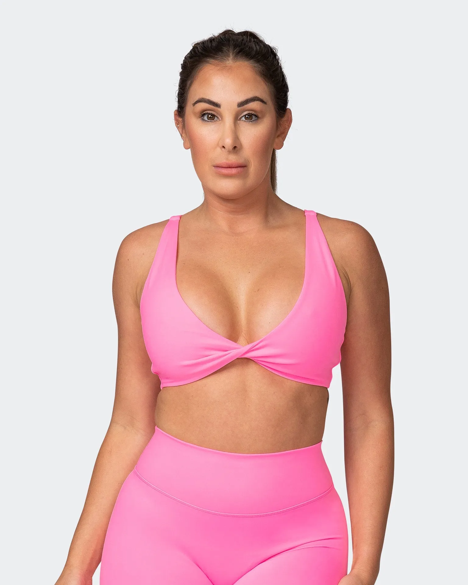 Demi Bralette - Shocking Pink