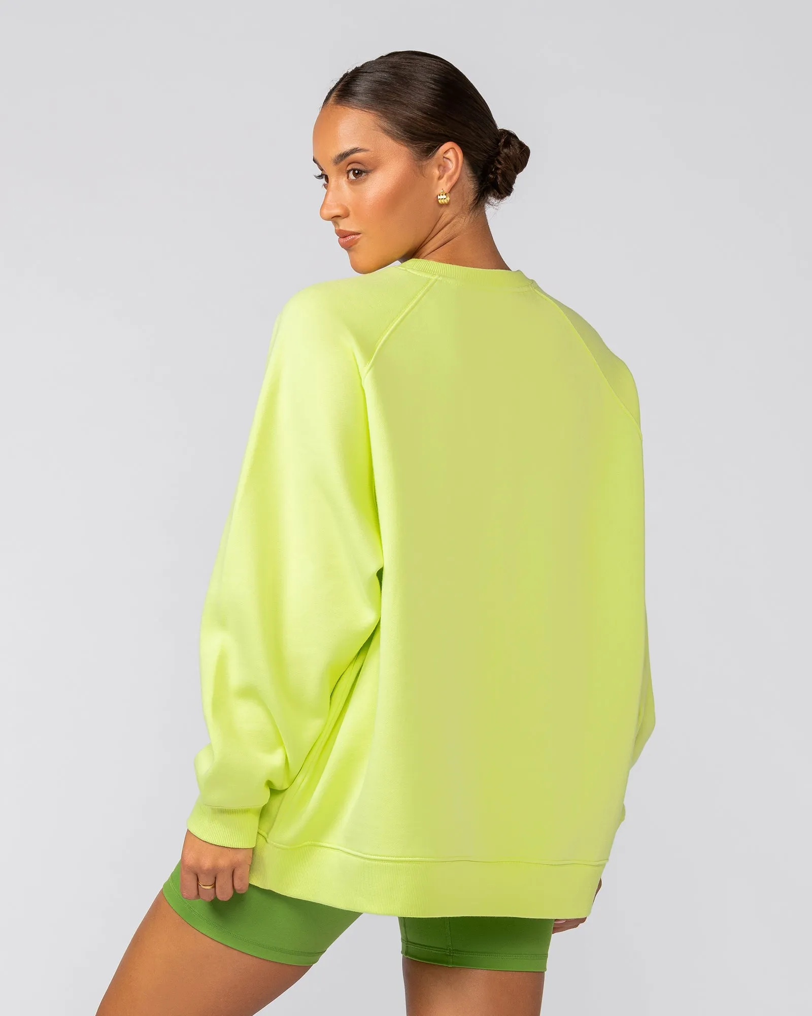 Downtime Oversized Pullover - Limeade