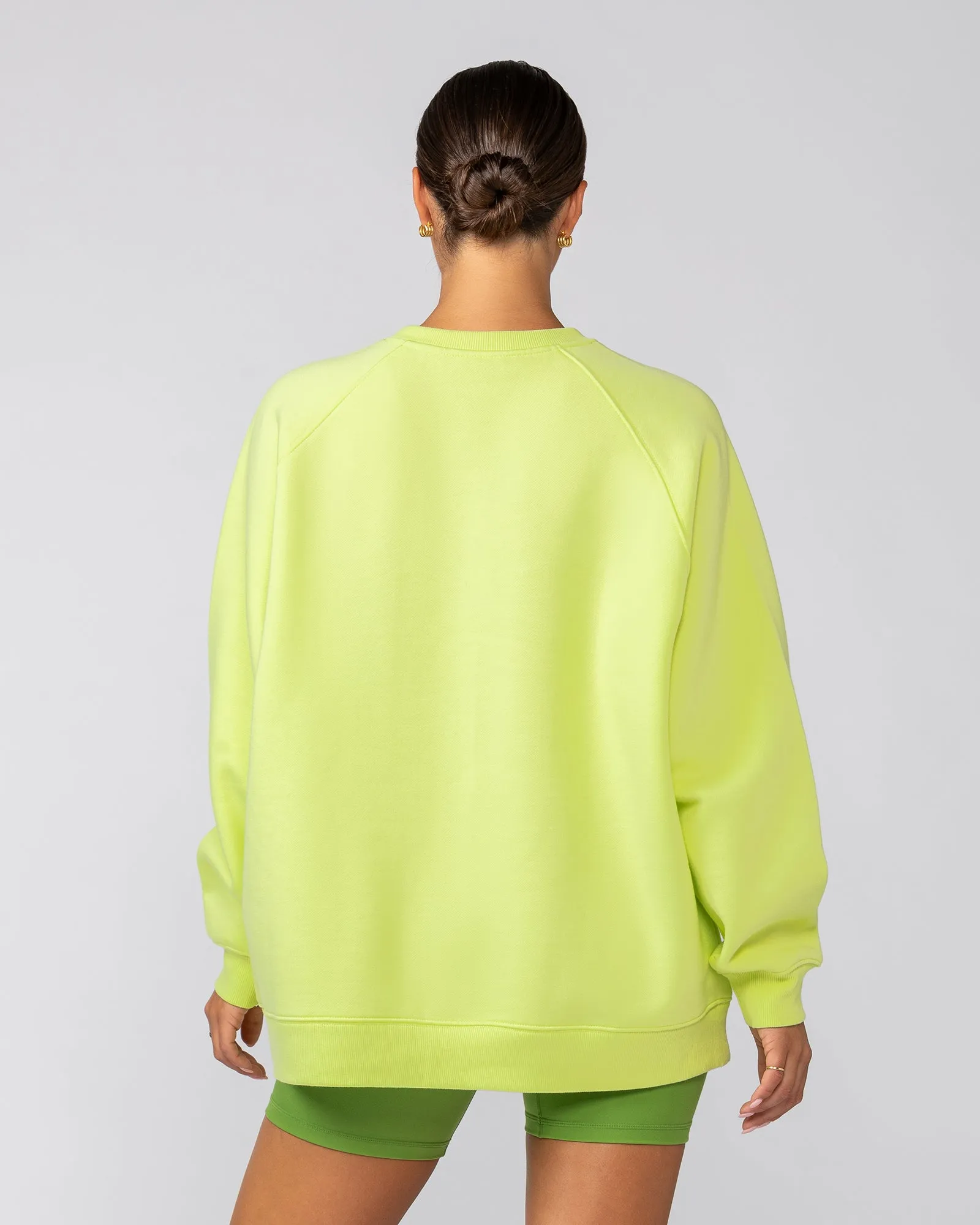 Downtime Oversized Pullover - Limeade
