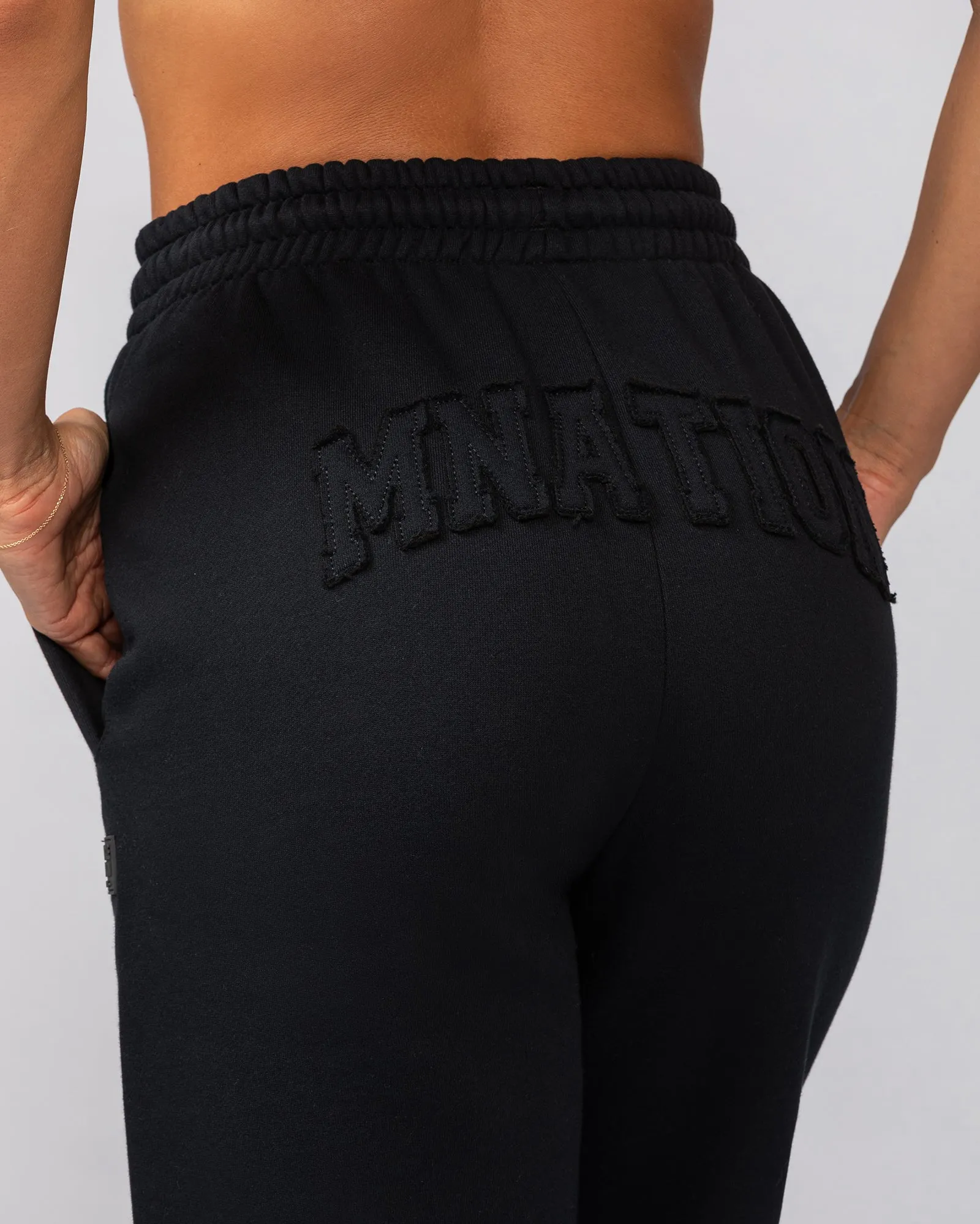 Downtime Slouchy Trackies - Black