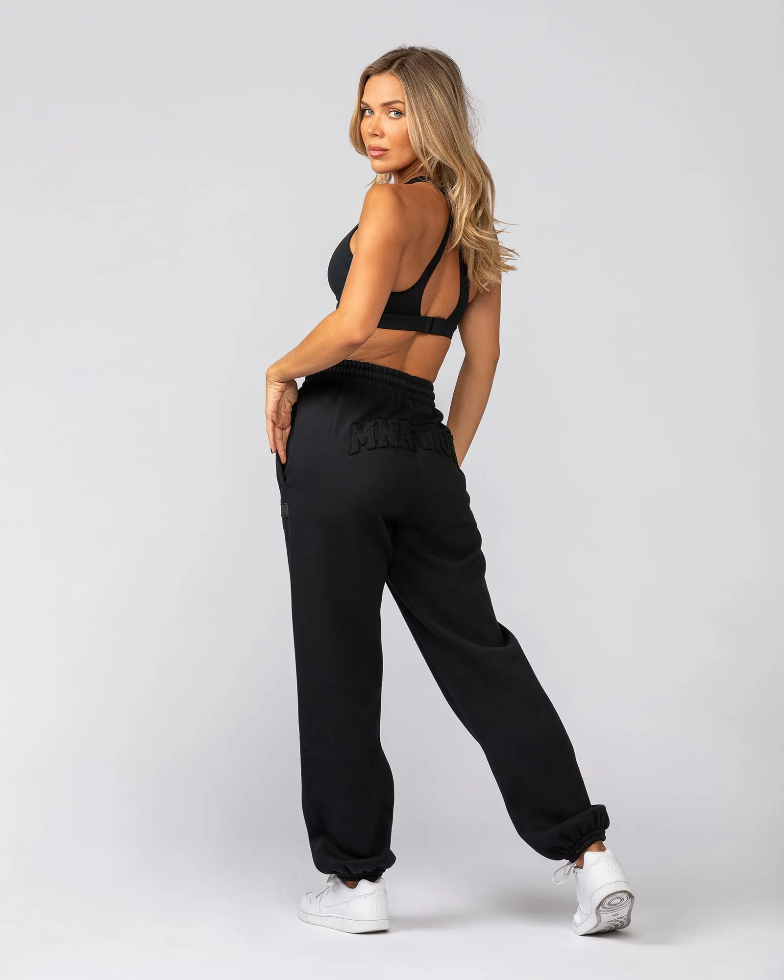 Downtime Slouchy Trackies - Black