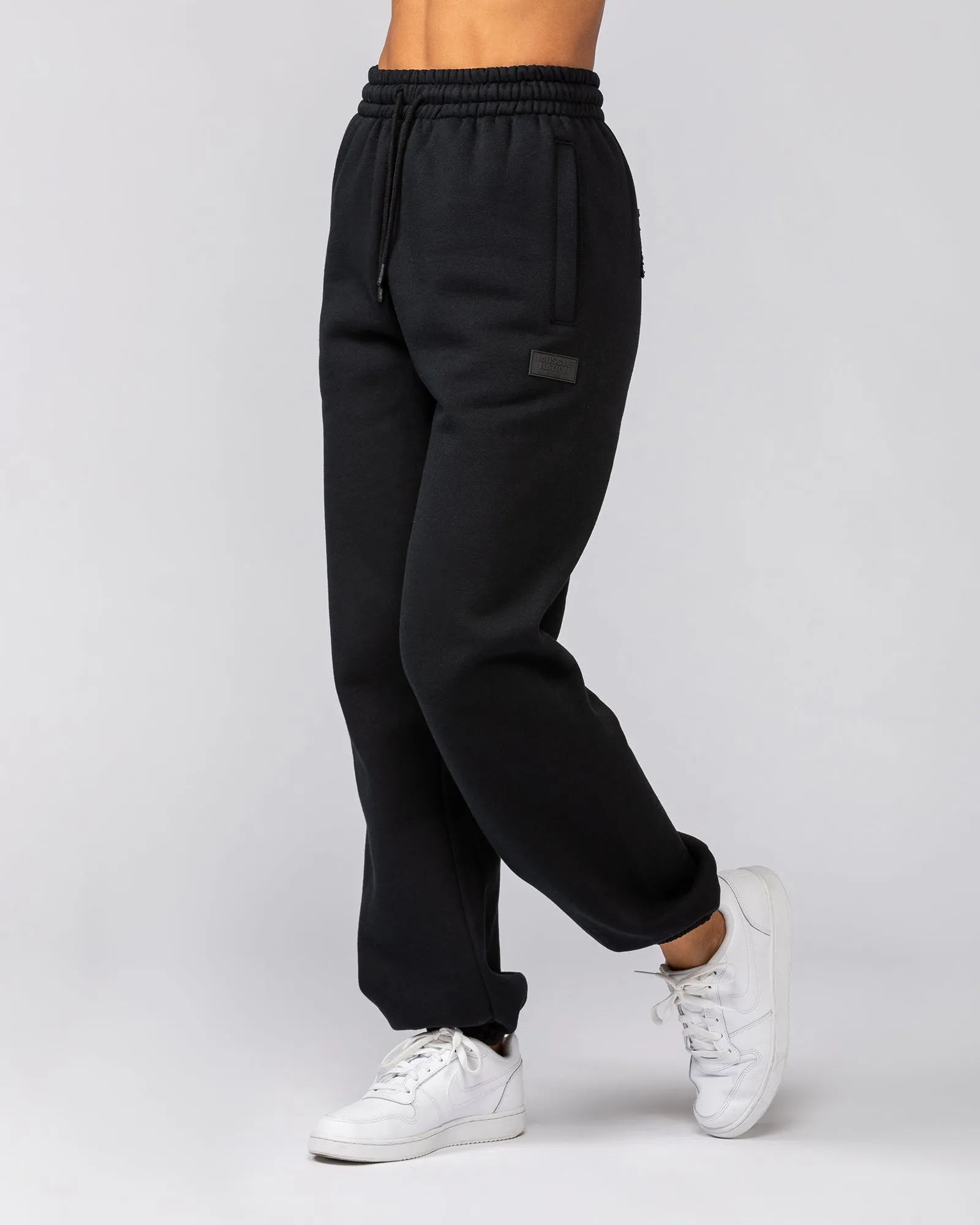 Downtime Slouchy Trackies - Black