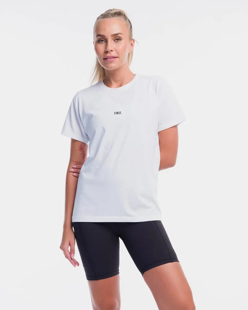 Elite Centre Tee - White