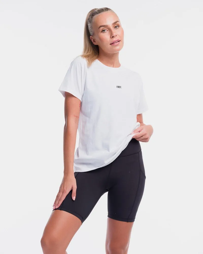 Elite Centre Tee - White
