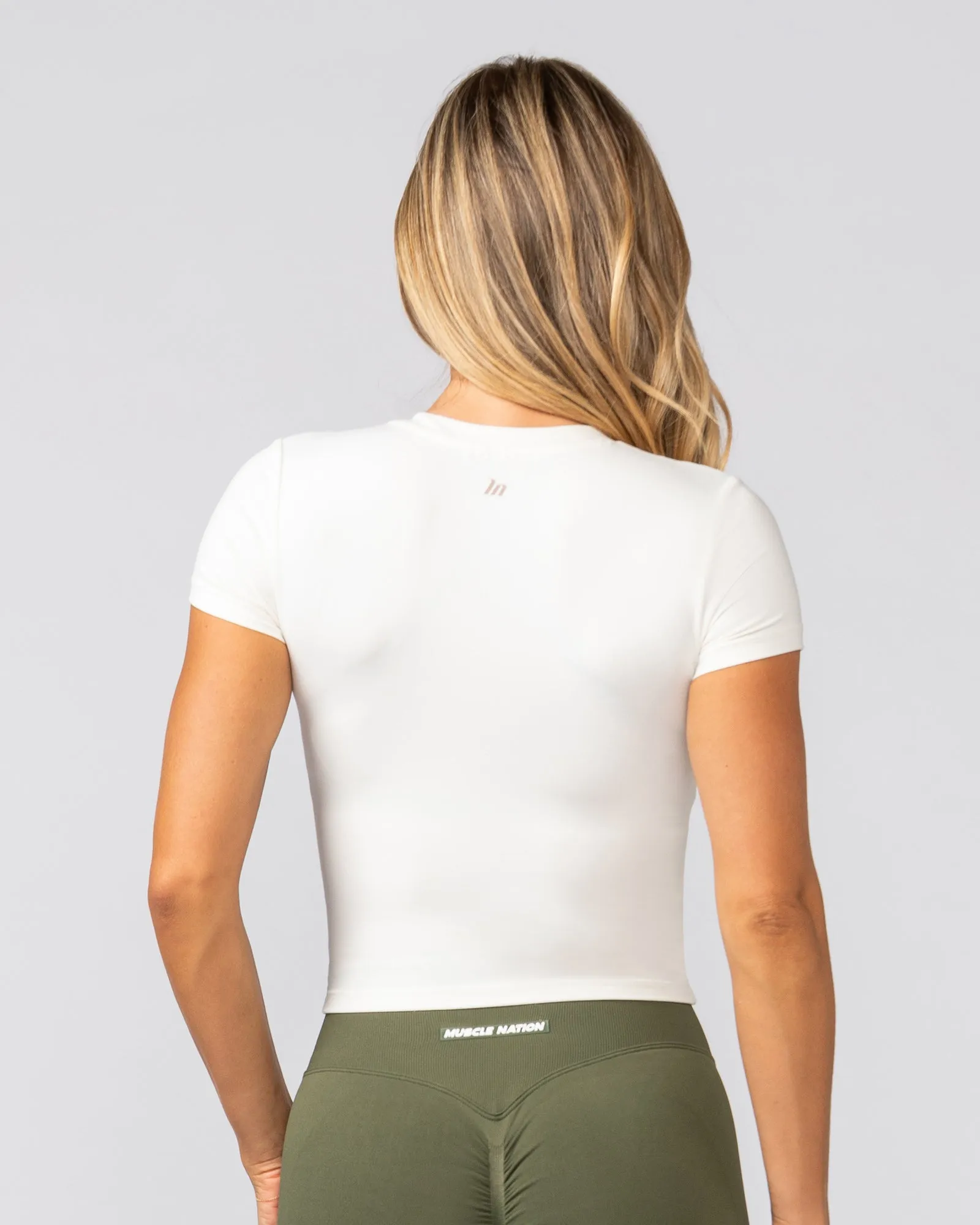 Essential Cropped Tee - Coconut
