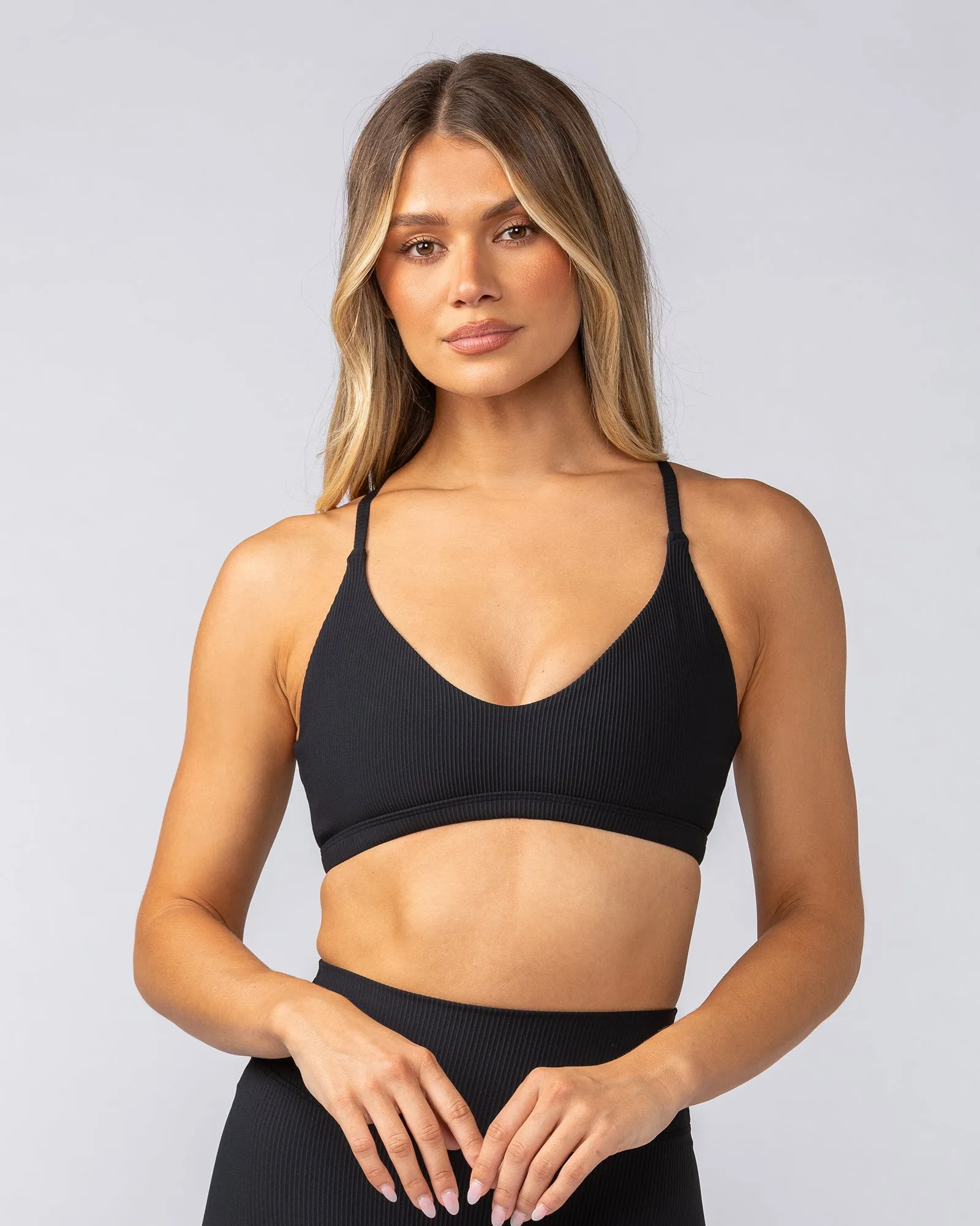 Fantasy Rib Bralette - Black