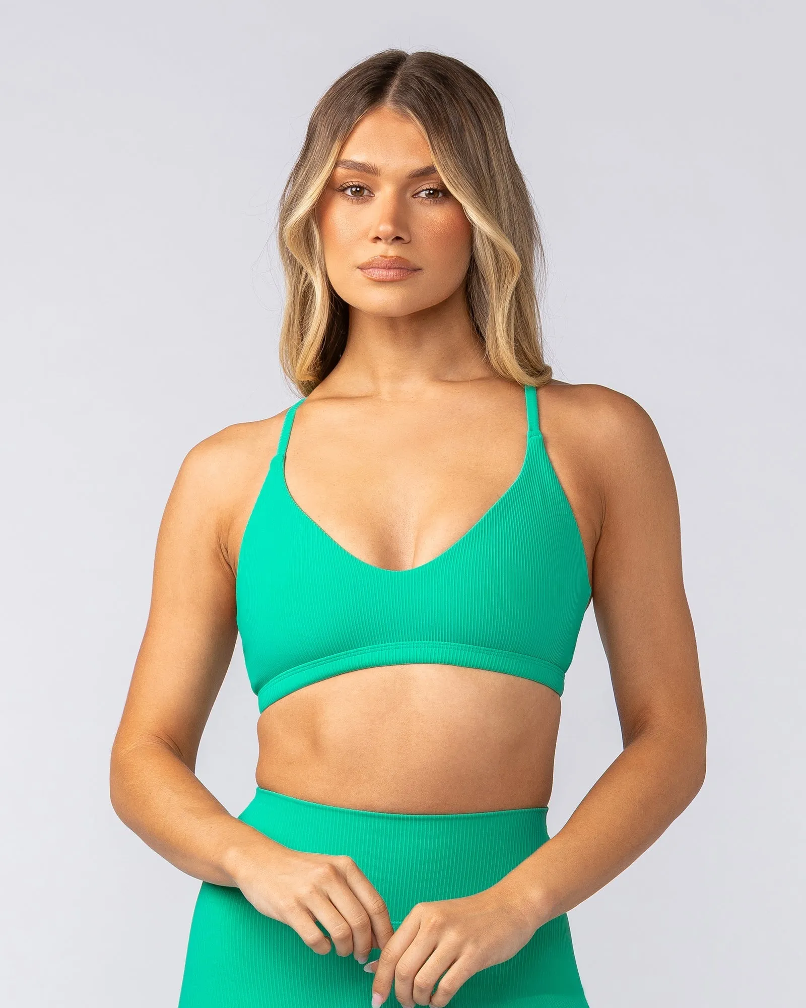 Fantasy Rib Bralette - Palm Leaf