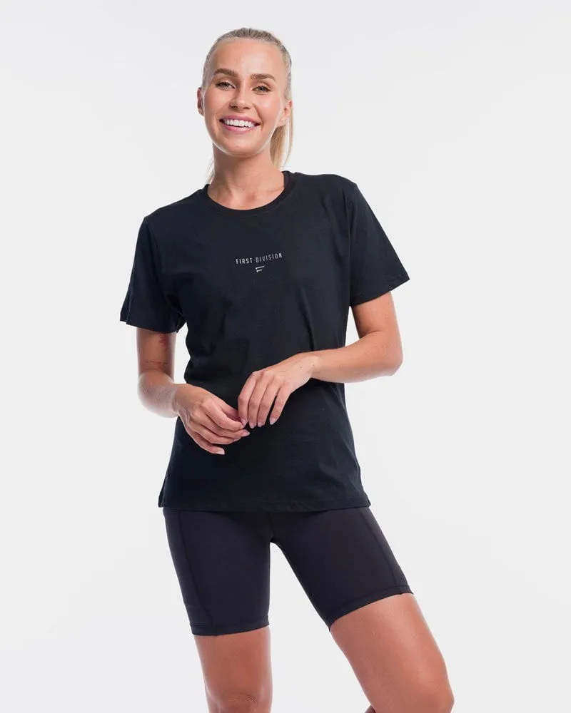 Grand Stand Centre Tee - Black/White
