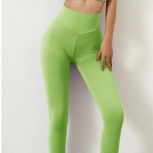 Green Baller Babe's signature scrunch Leggings