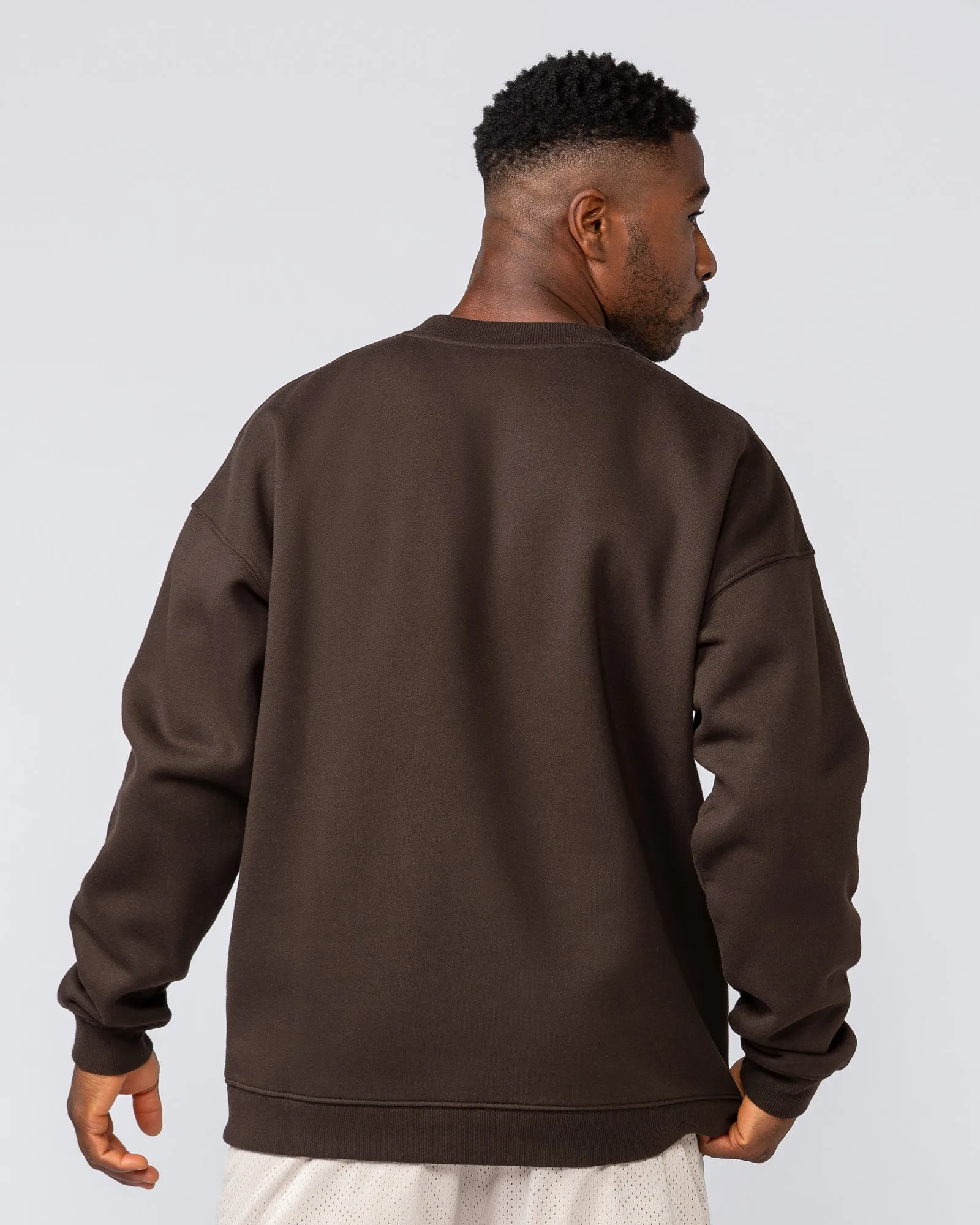 Heritage Crest Crew Pullover - Cocoa