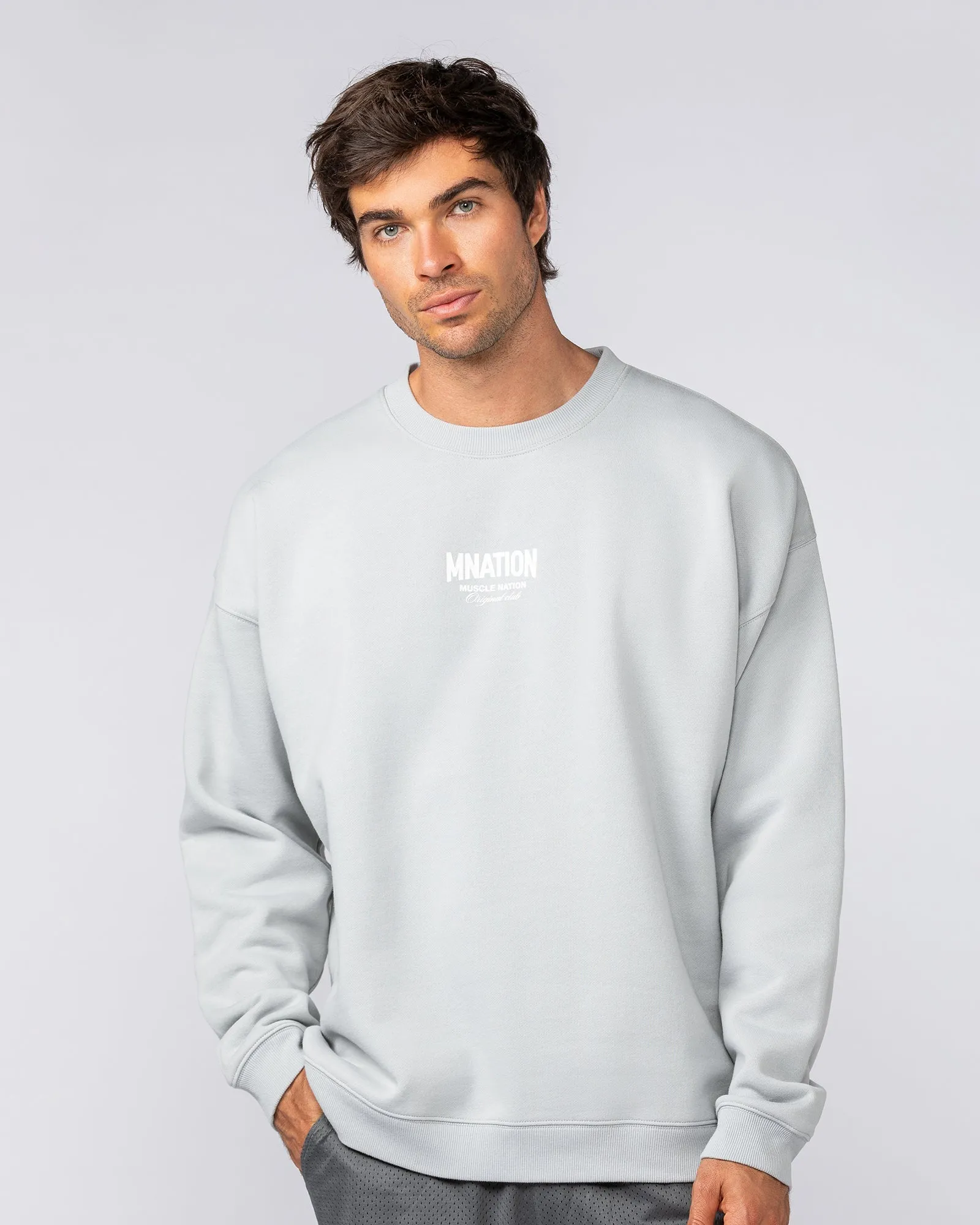 Heritage Crew Pullover - Light Grey