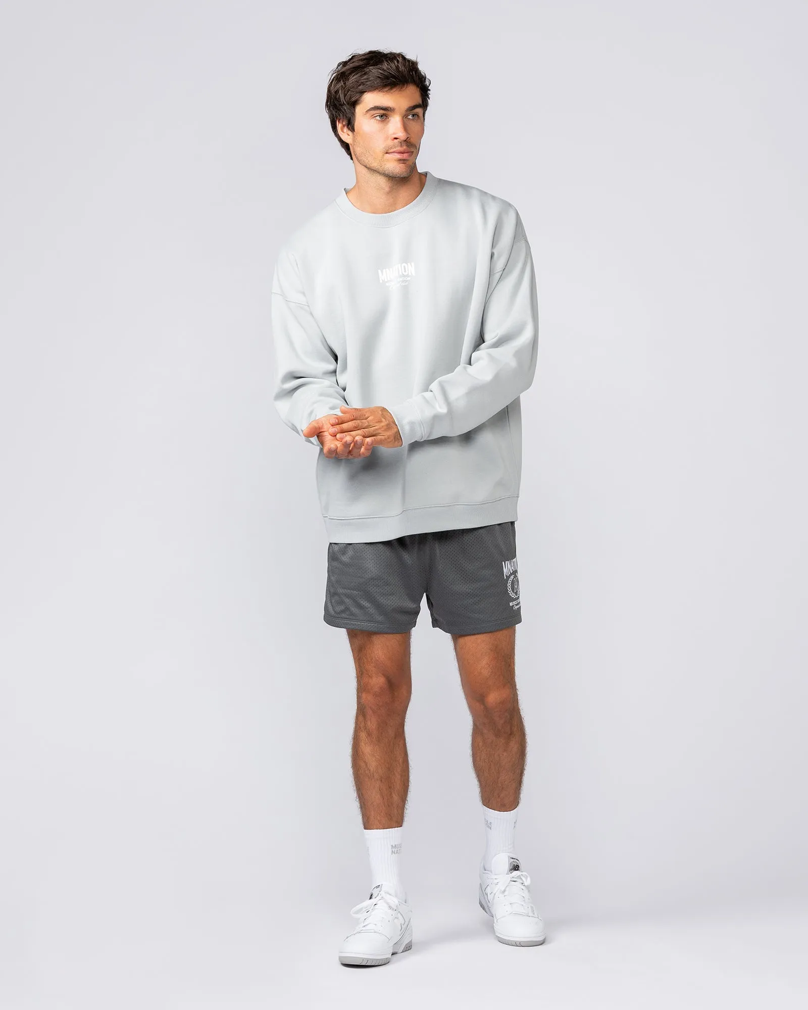 Heritage Crew Pullover - Light Grey