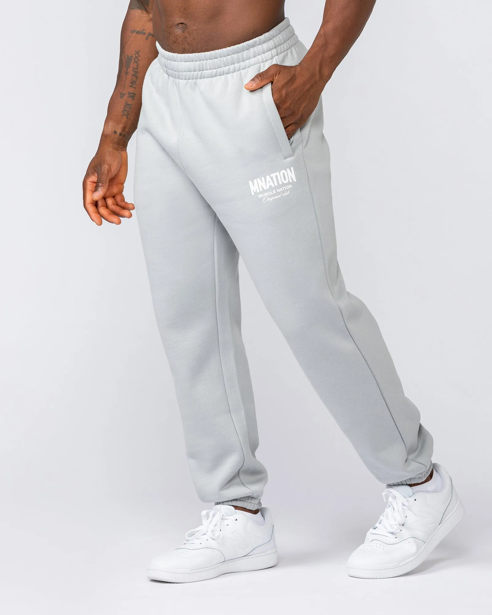 Heritage Trackies - Light Grey