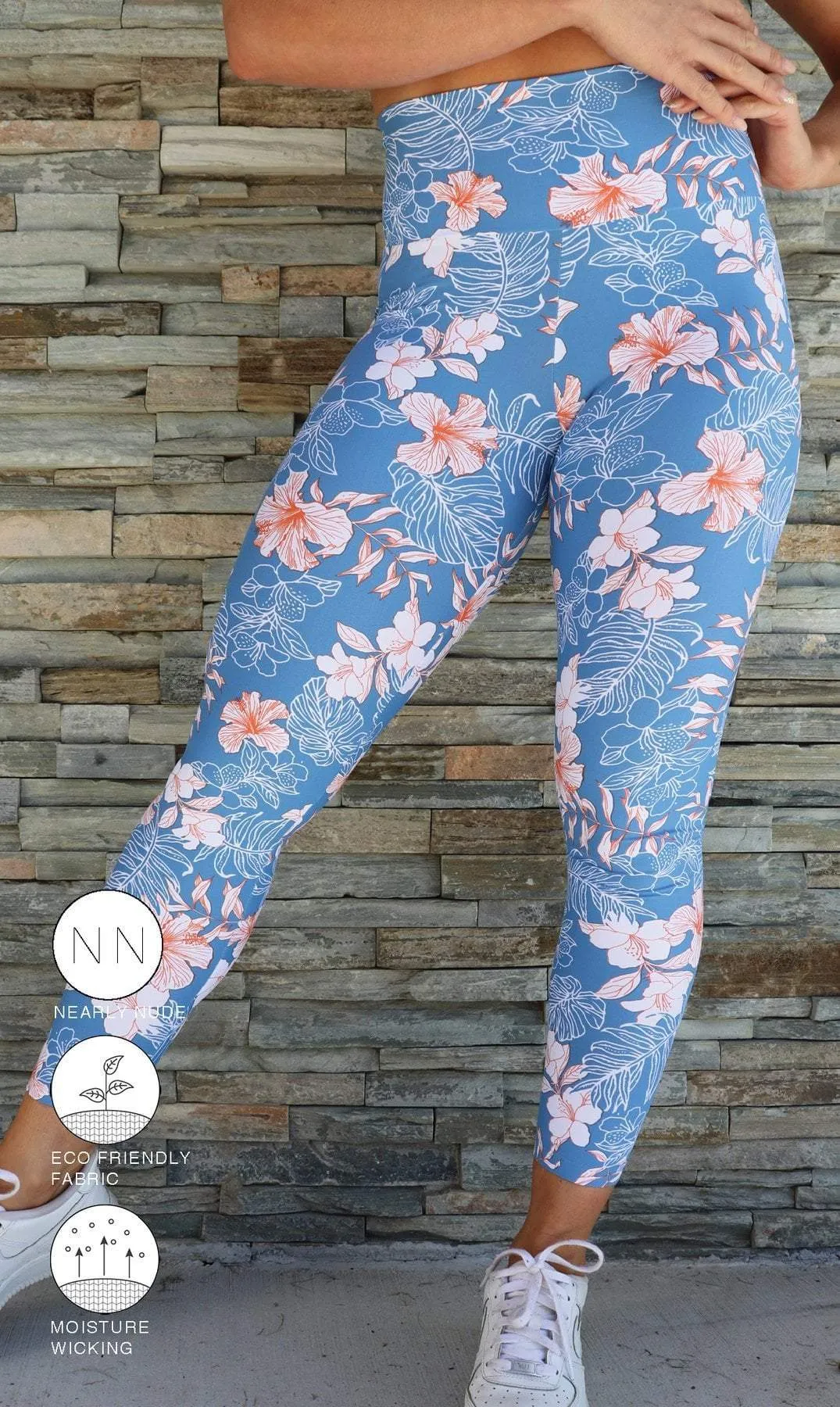 Hibiscus Kiss Scrunch Bum 7/8 Leggings