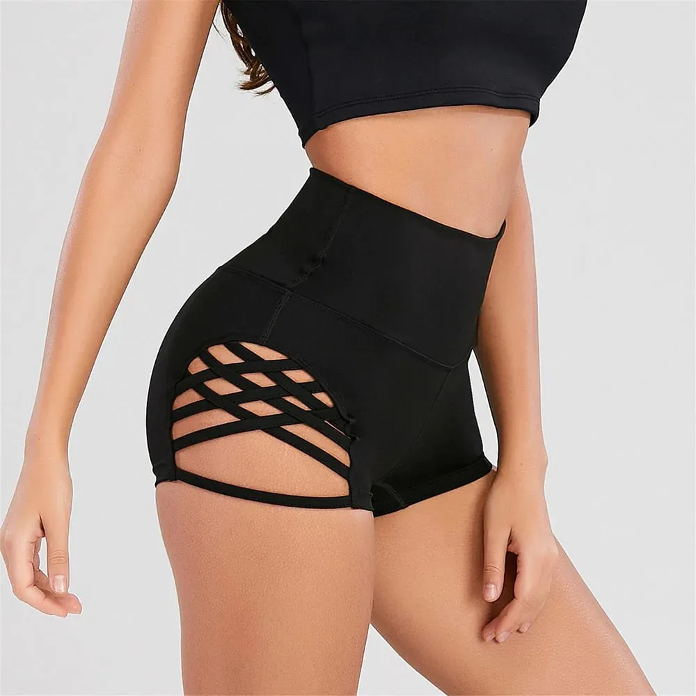 High Waisted Shorts Booty-Black