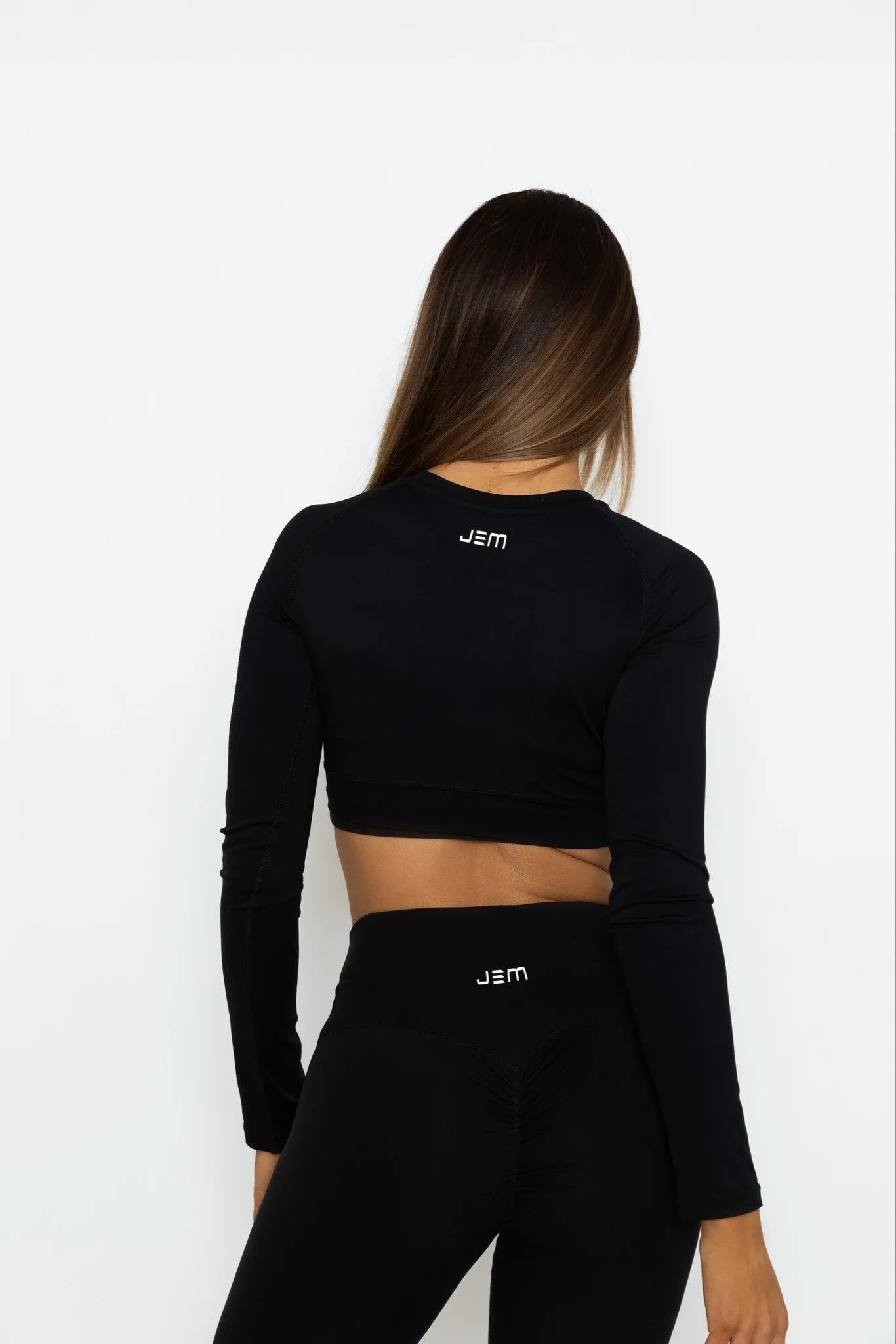 Jem Longsleeve Crop - Black