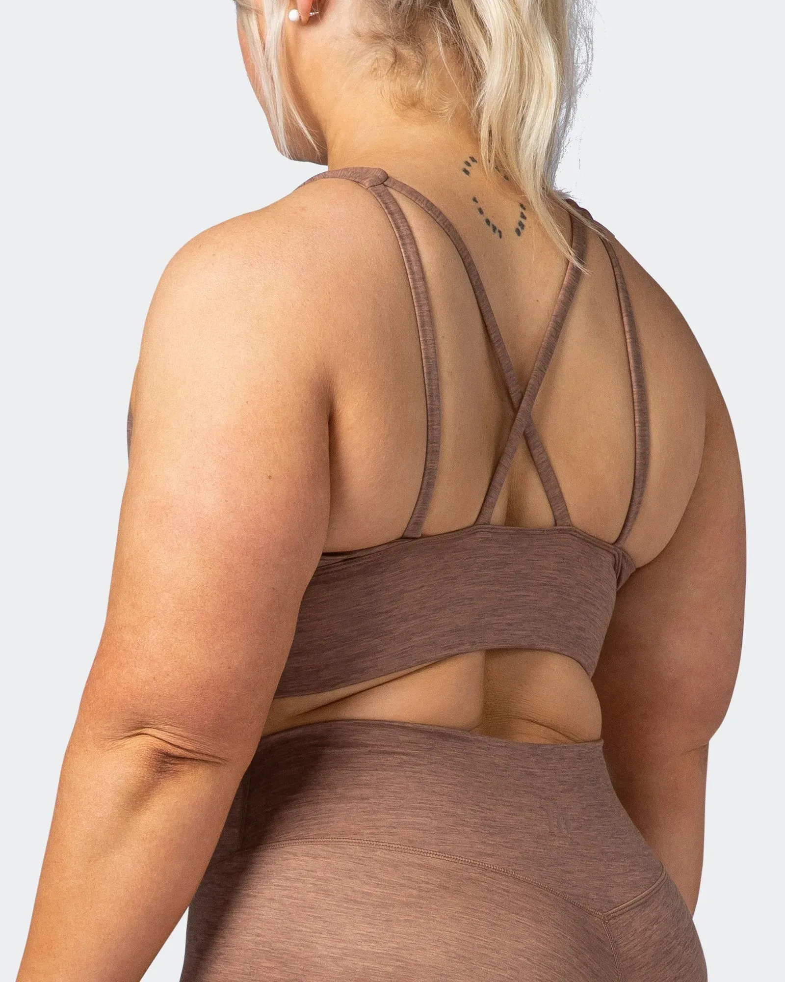 Lift Longline Bra - Nutmeg Marl