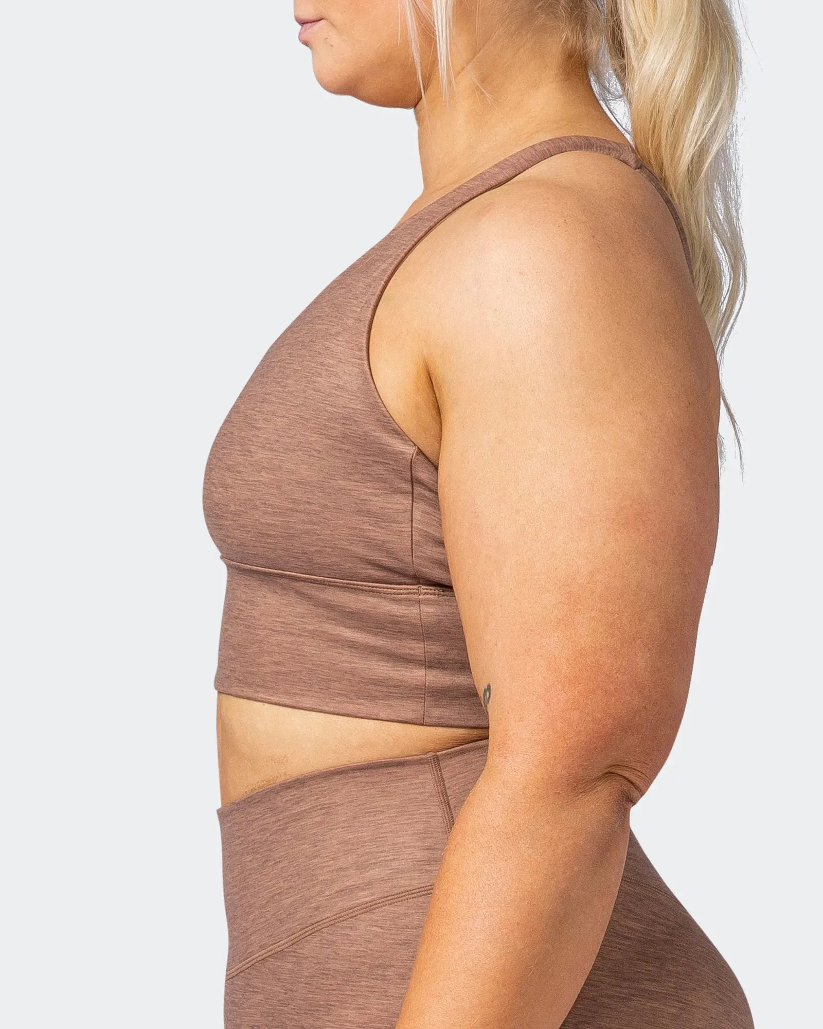 Lift Longline Bra - Nutmeg Marl