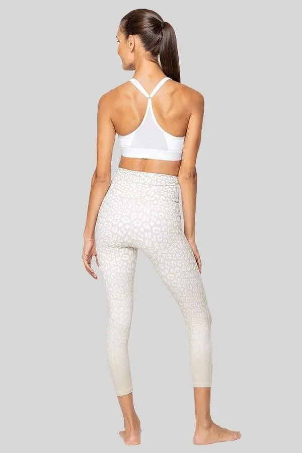 Lili 3/4 Legging ?C White Sand Leopard Ombre