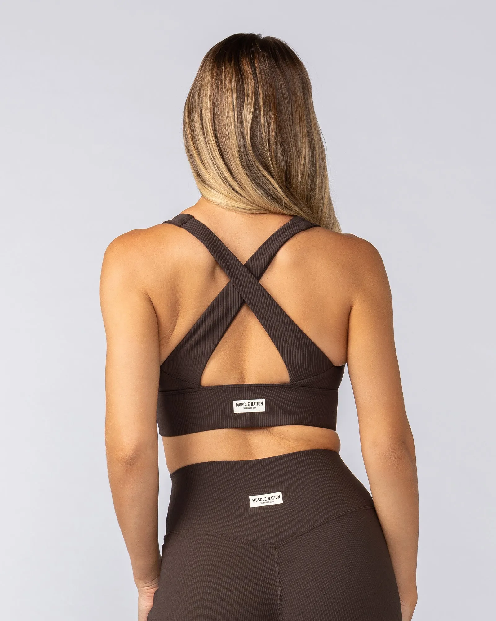 Lover Longline Rib Bra - Cocoa