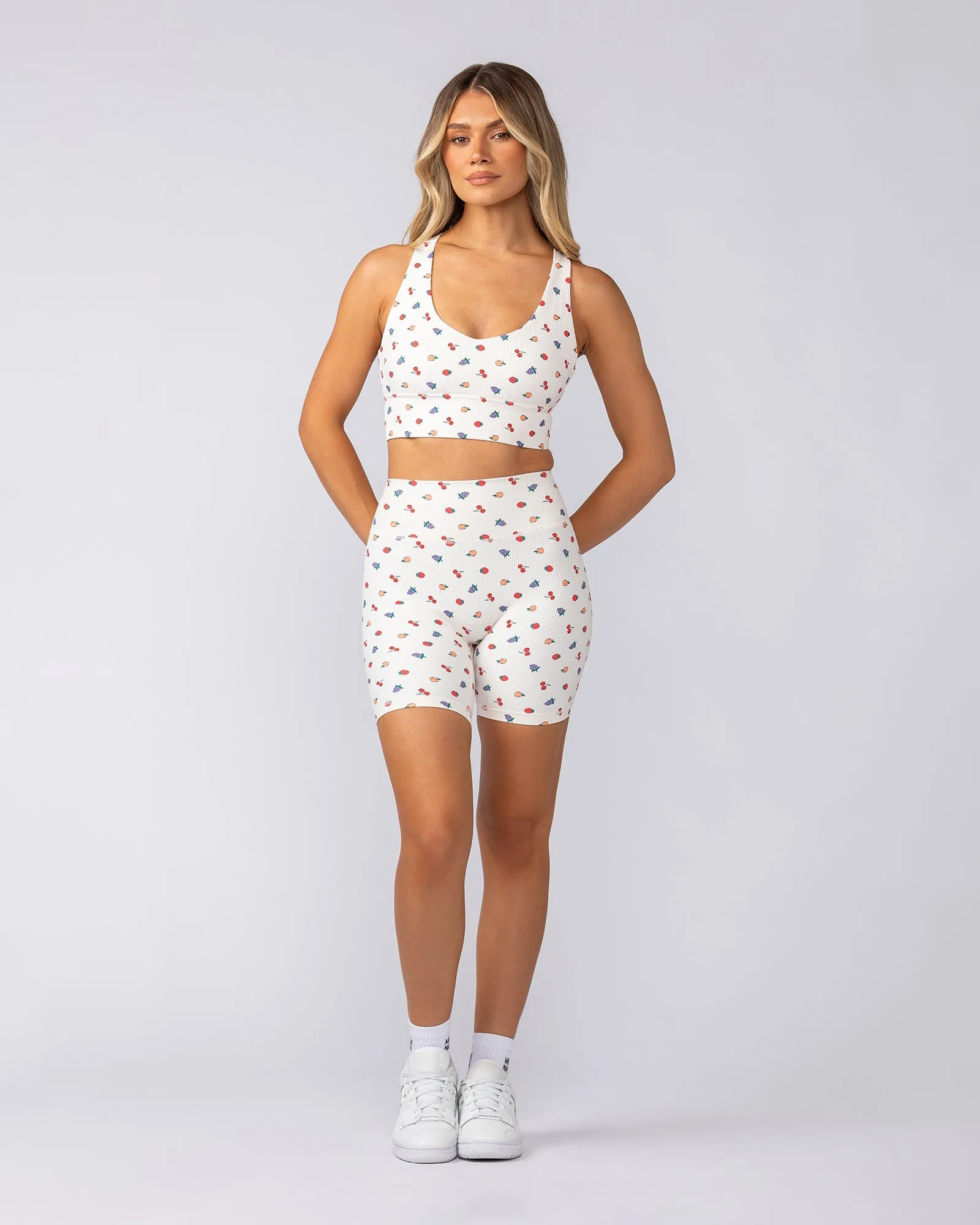 Lover Longline Rib Bra - Smoothie Print
