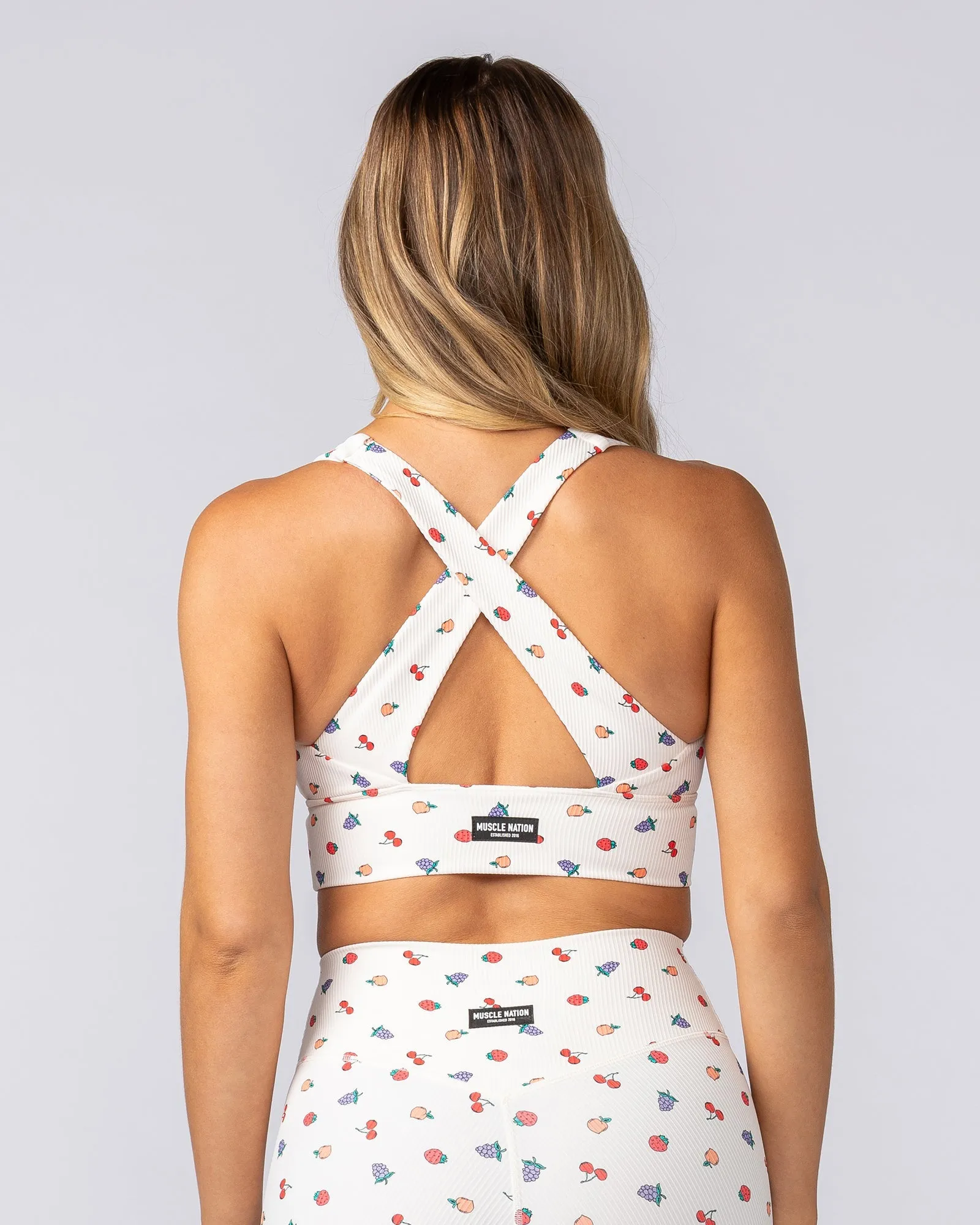 Lover Longline Rib Bra - Smoothie Print
