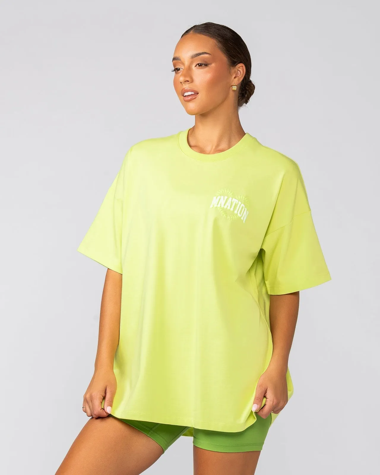 Lovers Oversized Tee - Limeade