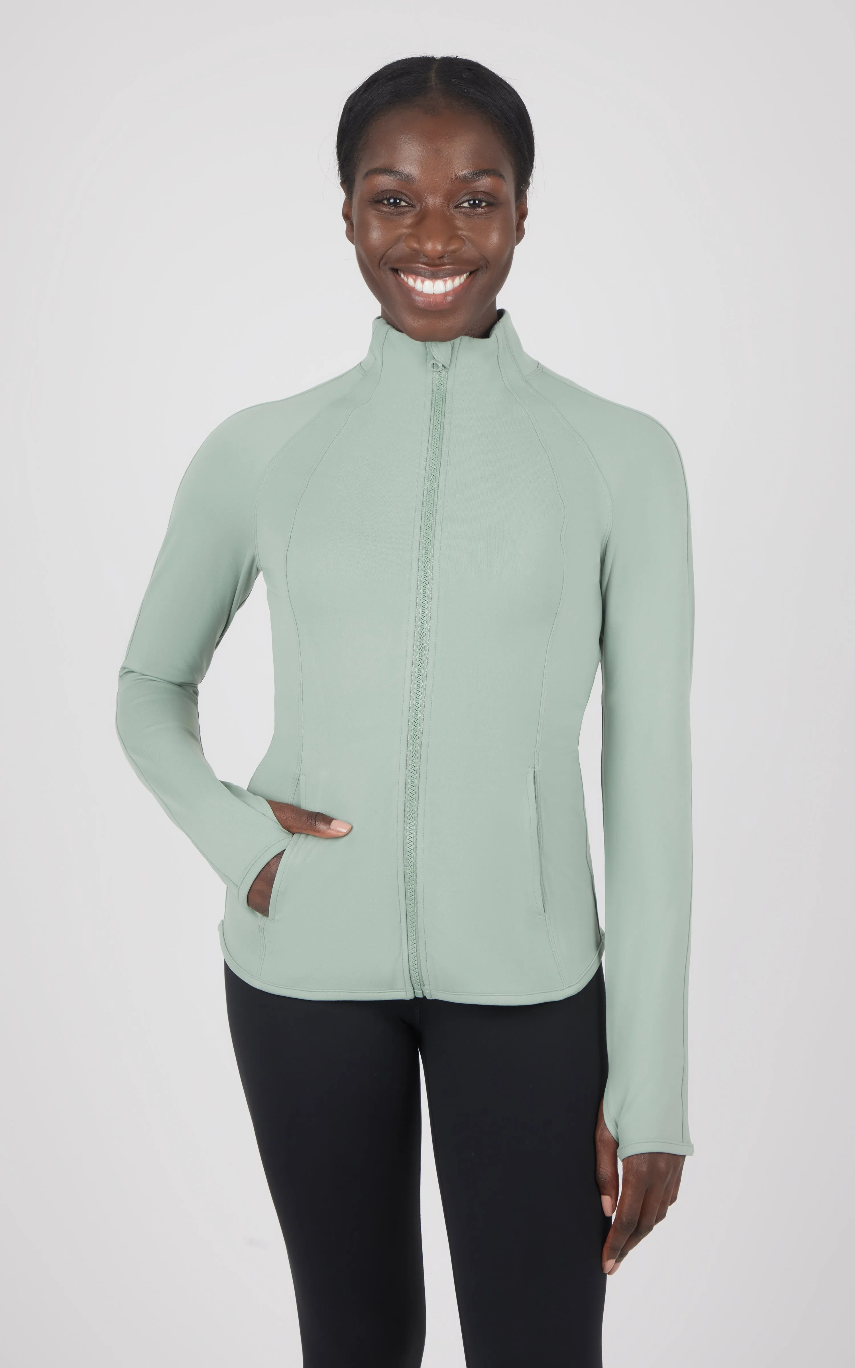 Lux Flared Full Zip Jacket