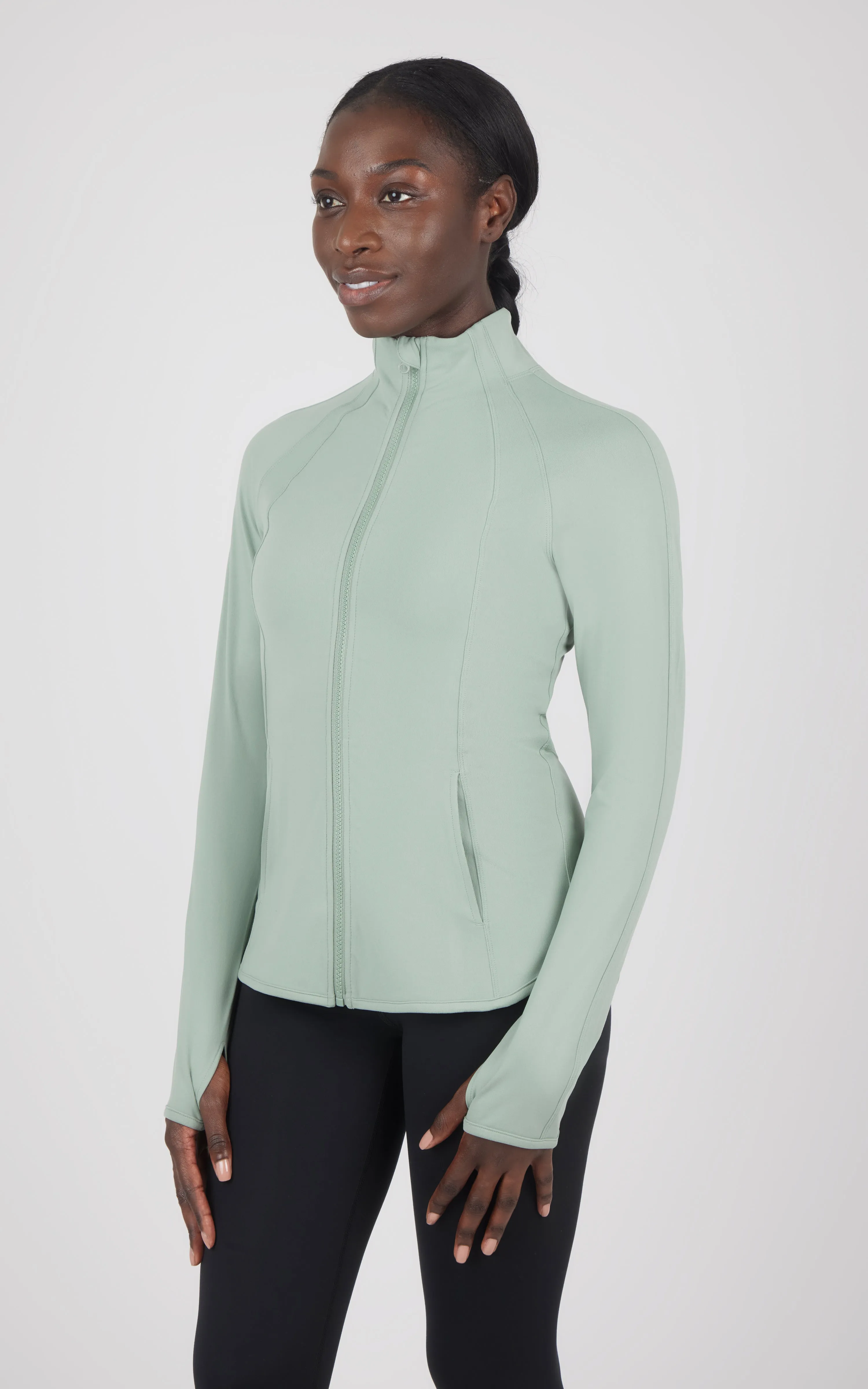 Lux Flared Full Zip Jacket