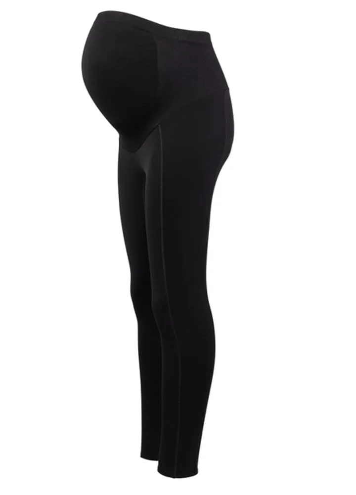 Maternity Leggings with Pocket Full Length ?C Black