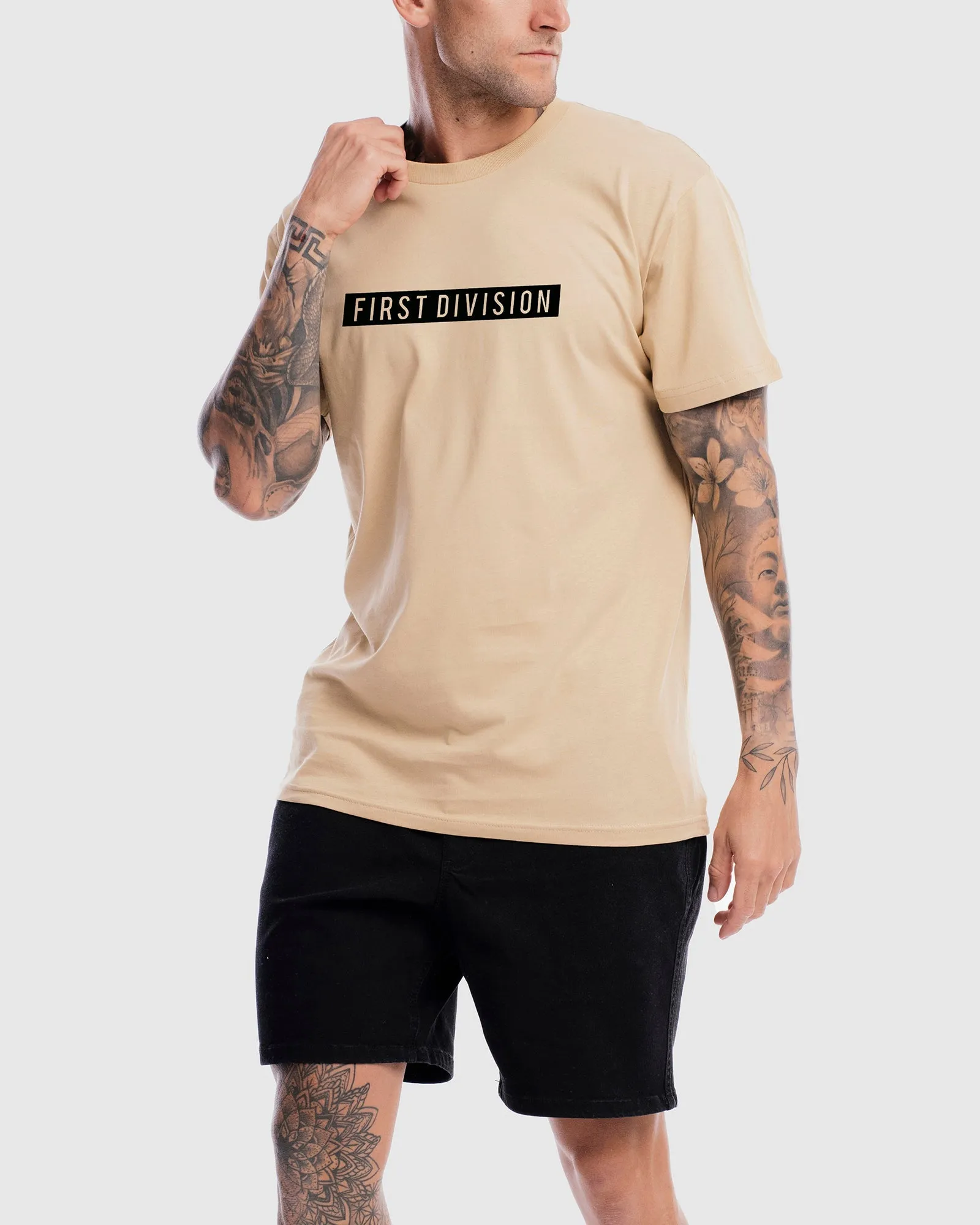 Mens Box Tee - Camel