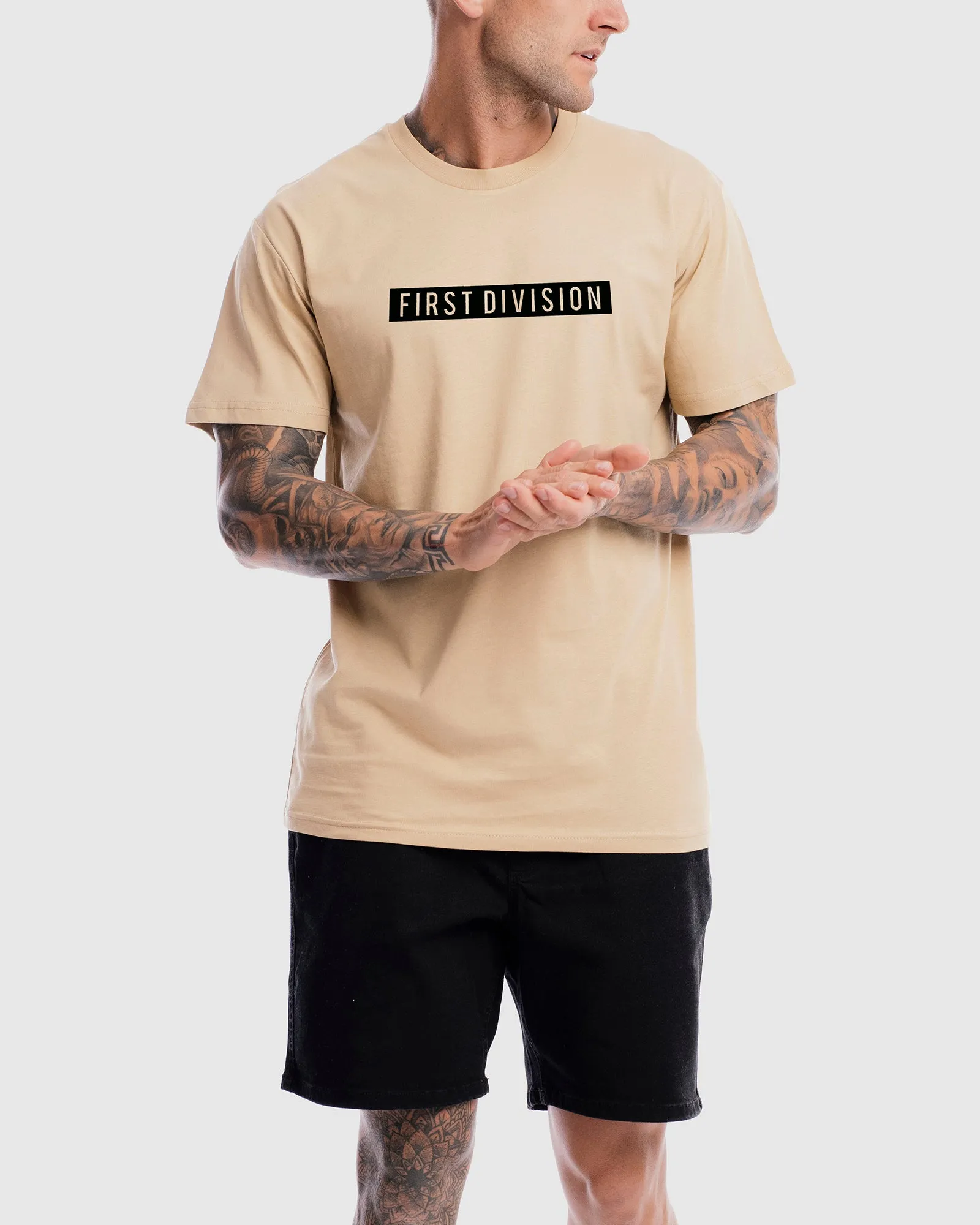 Mens Box Tee - Camel