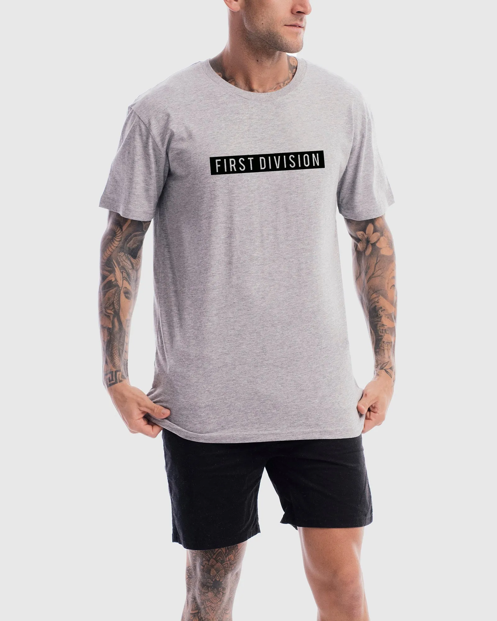 Mens Box Tee - Marle Grey