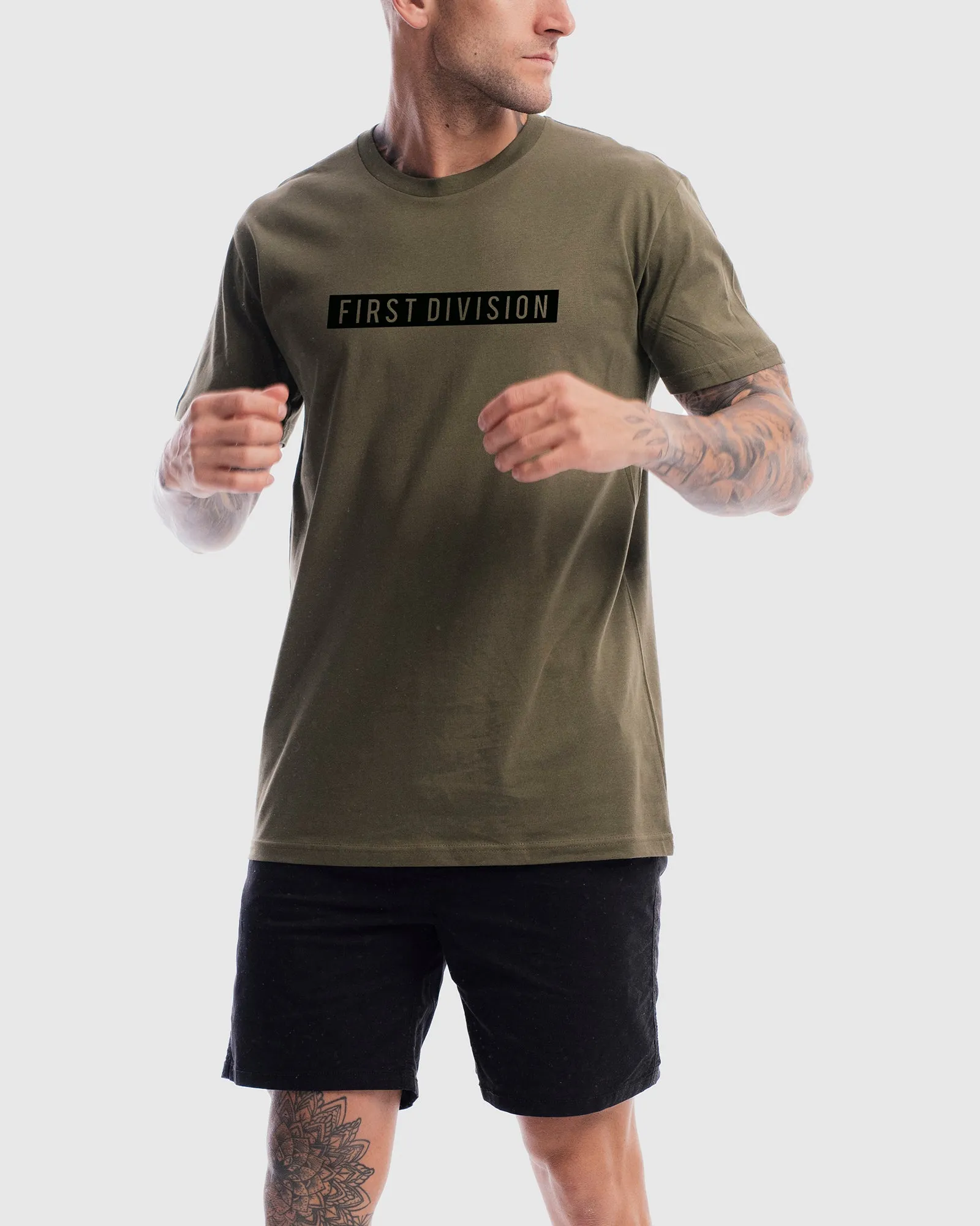 Mens Box Tee - Olive